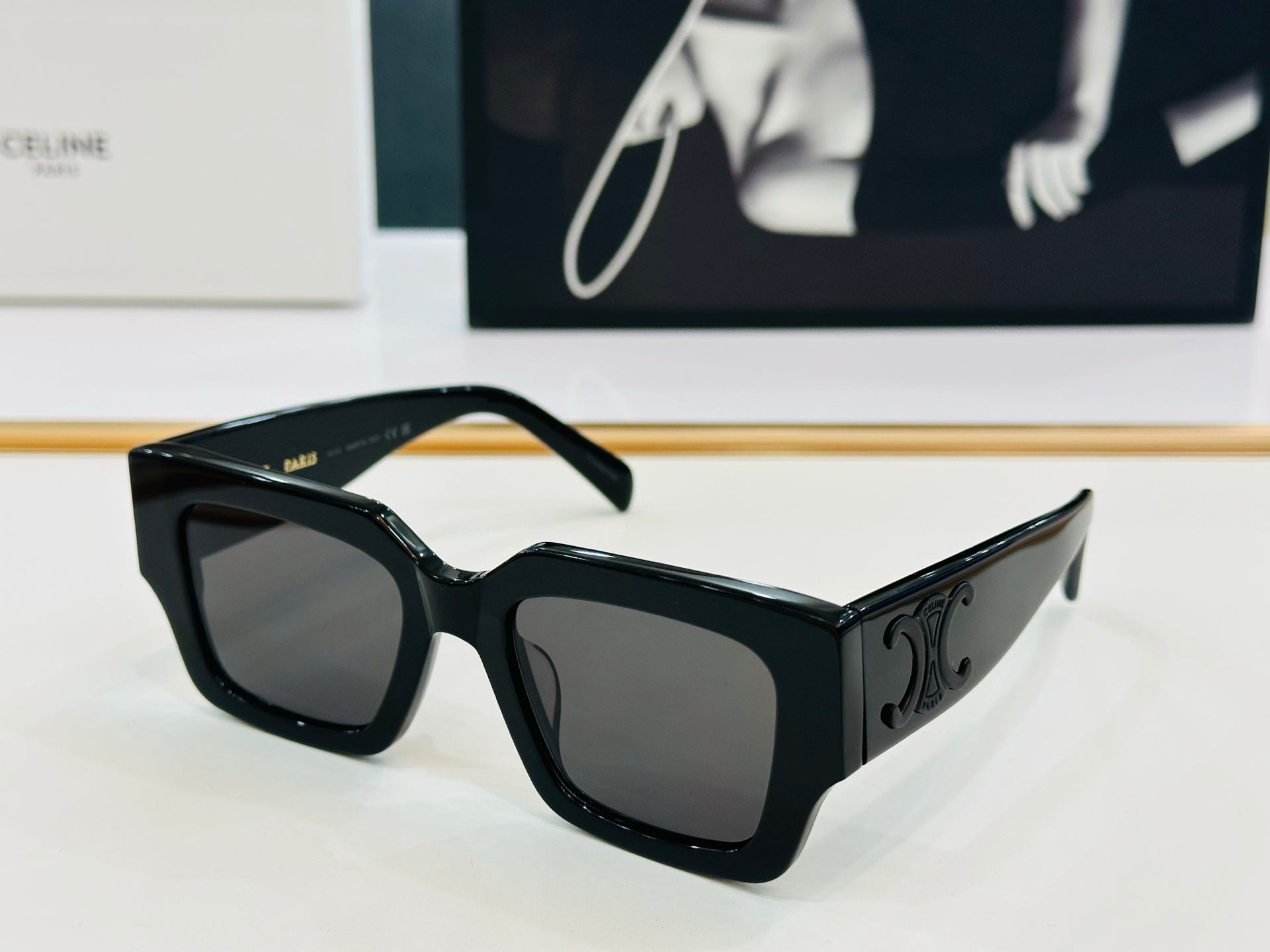 CELINE TRIOMPHE SUNGLASSES CL40499 IN ACETATE