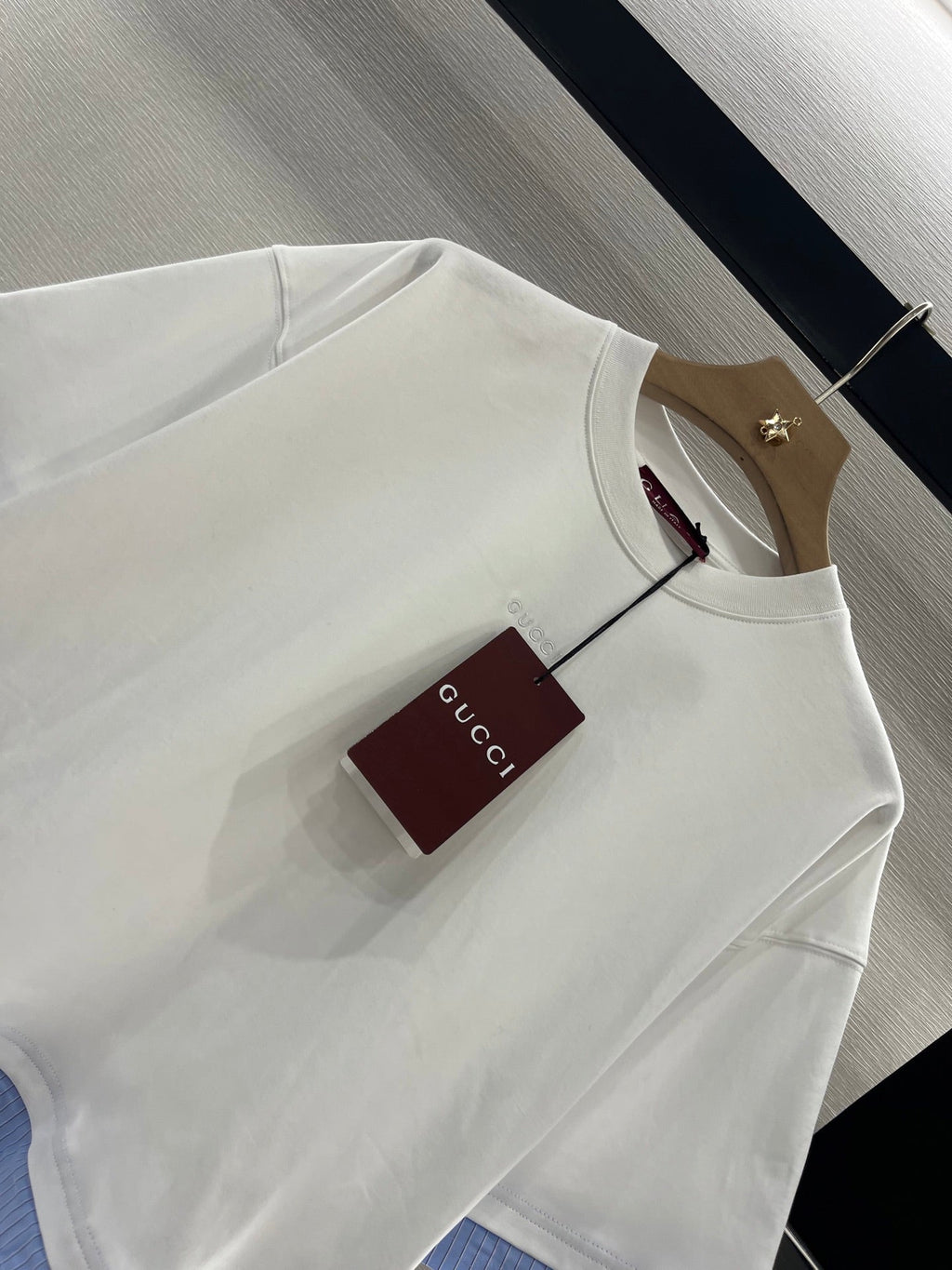 GUCCI SHORT-SLEEVE T-SHIRT WITH TRIM DETAIL 274640