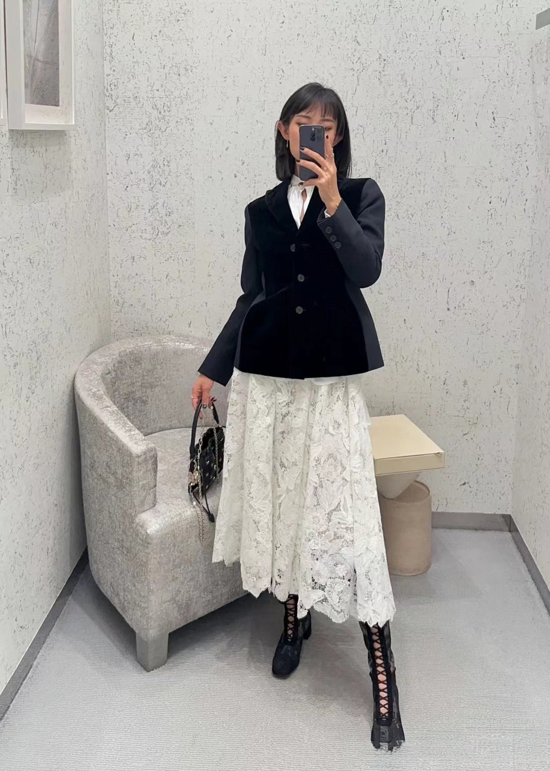 DIOR 25S VELVET BLAZER 677