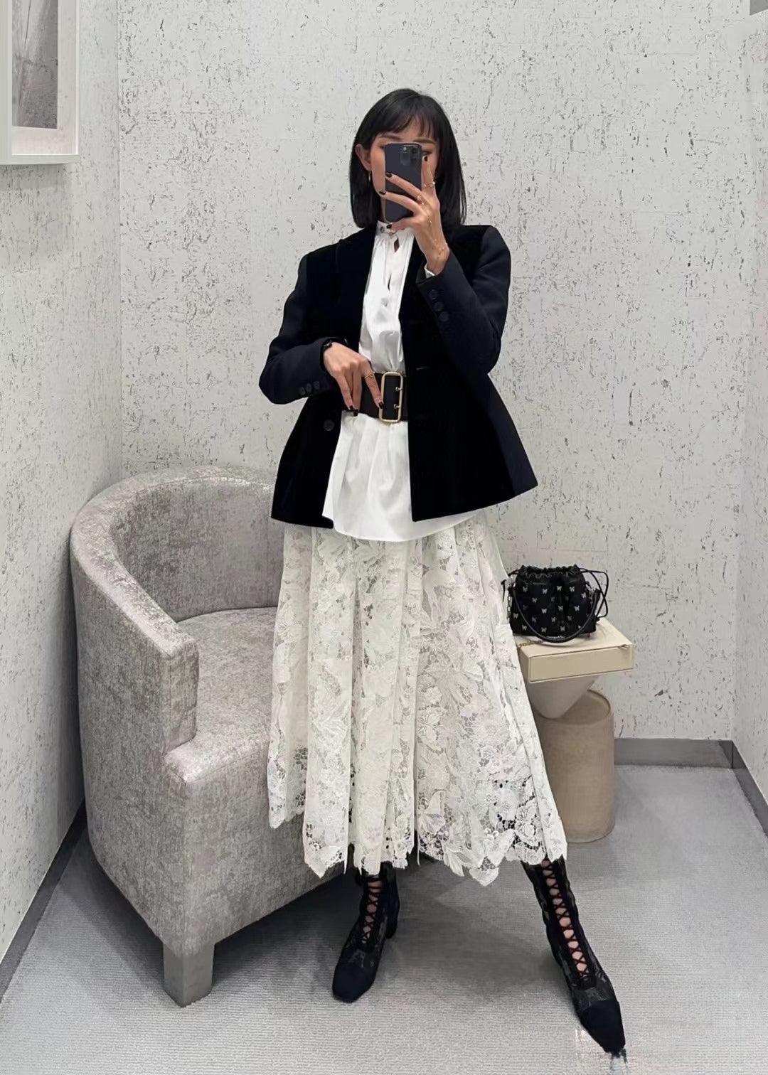 DIOR 25S VELVET BLAZER 677