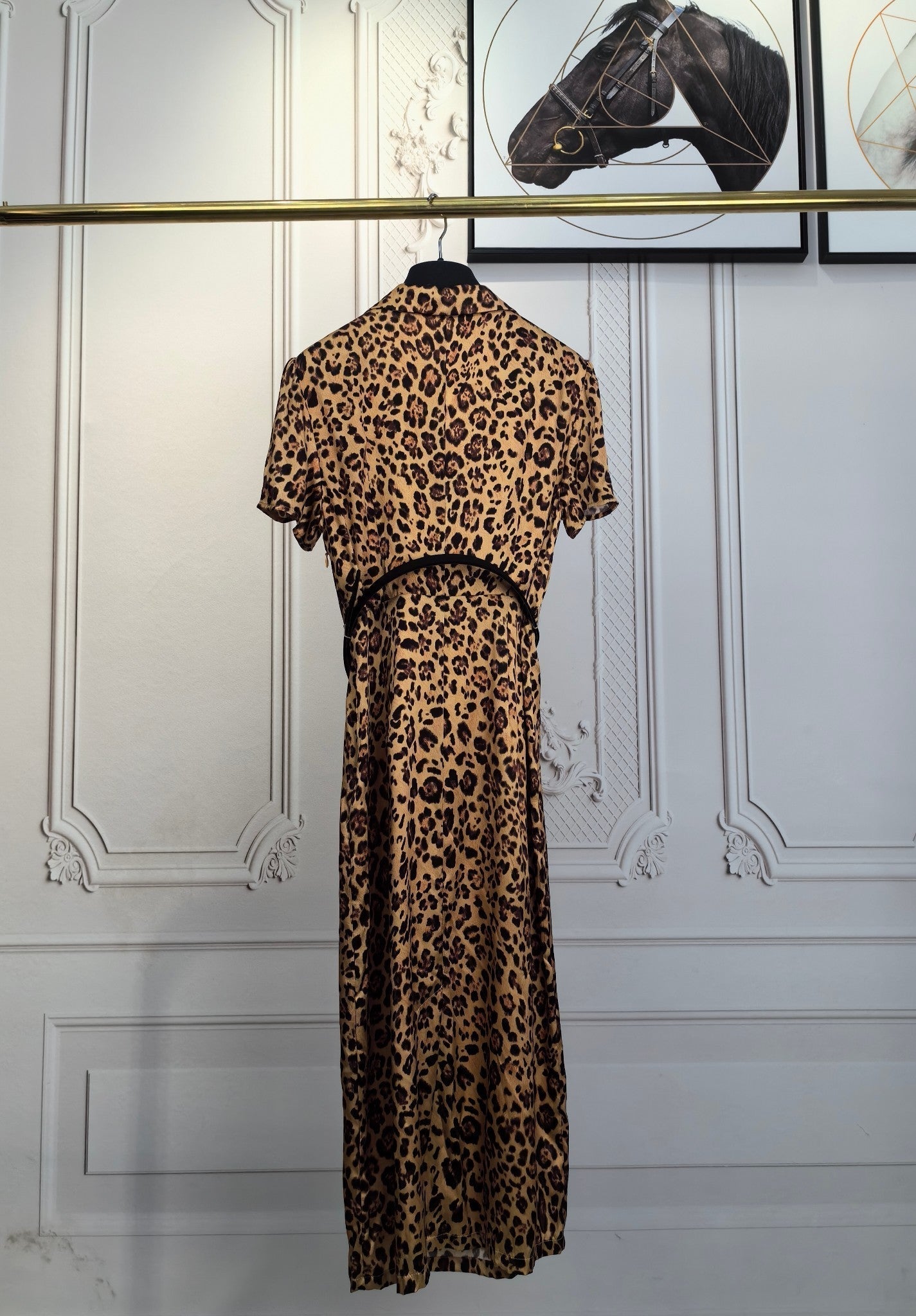 DIOR 25S SILK LEOPARD PRINT DRESS 678