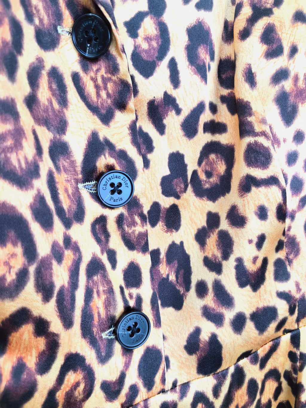 DIOR 25S SILK LEOPARD PRINT DRESS 678
