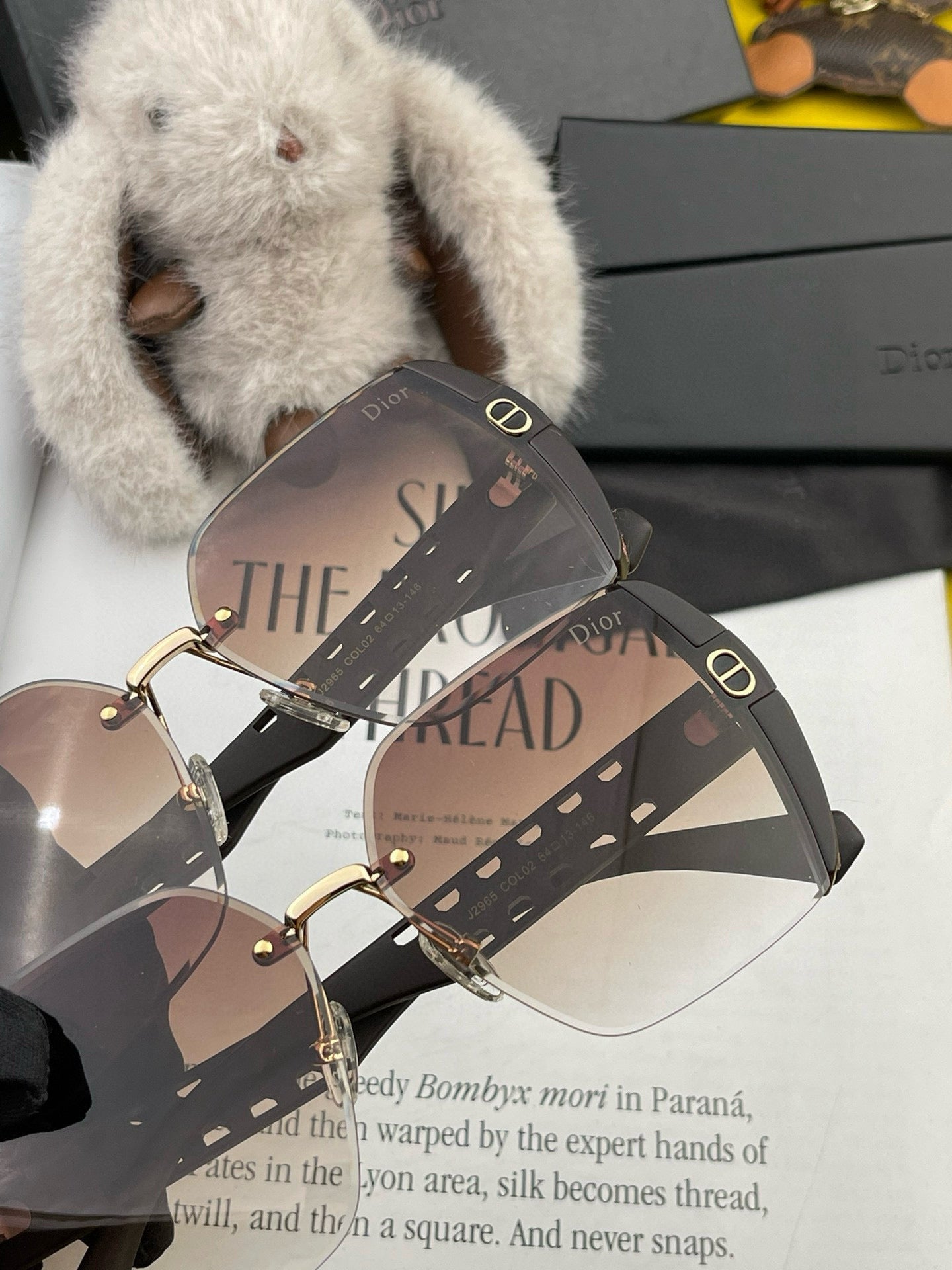 DIOR MONTAIGNE SQUARE SUNGLASS CD5296 IN ACETATE