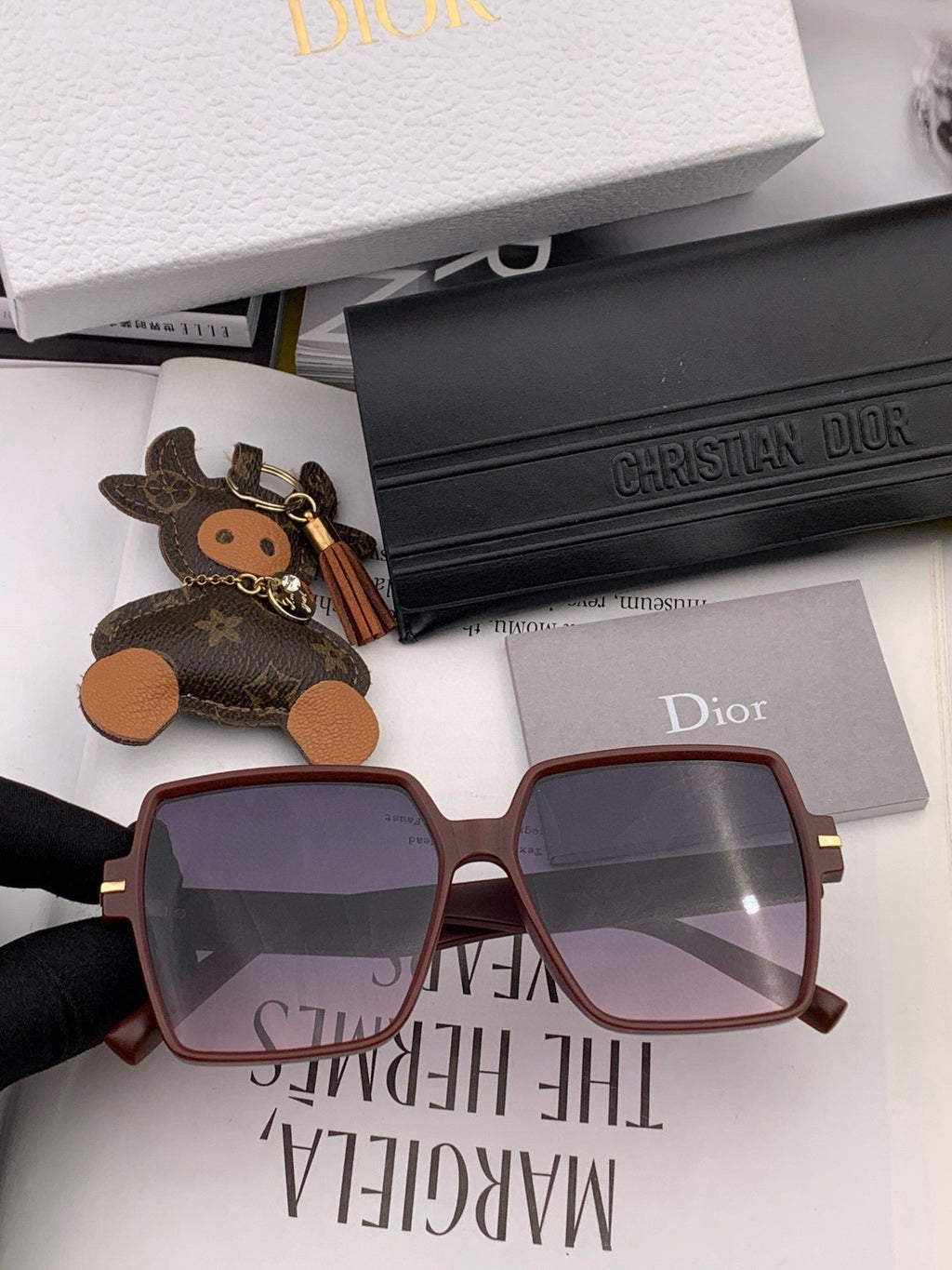 DIOR MONTAIGNE SQUARE SUNGLASS CD4780 IN ACETATE