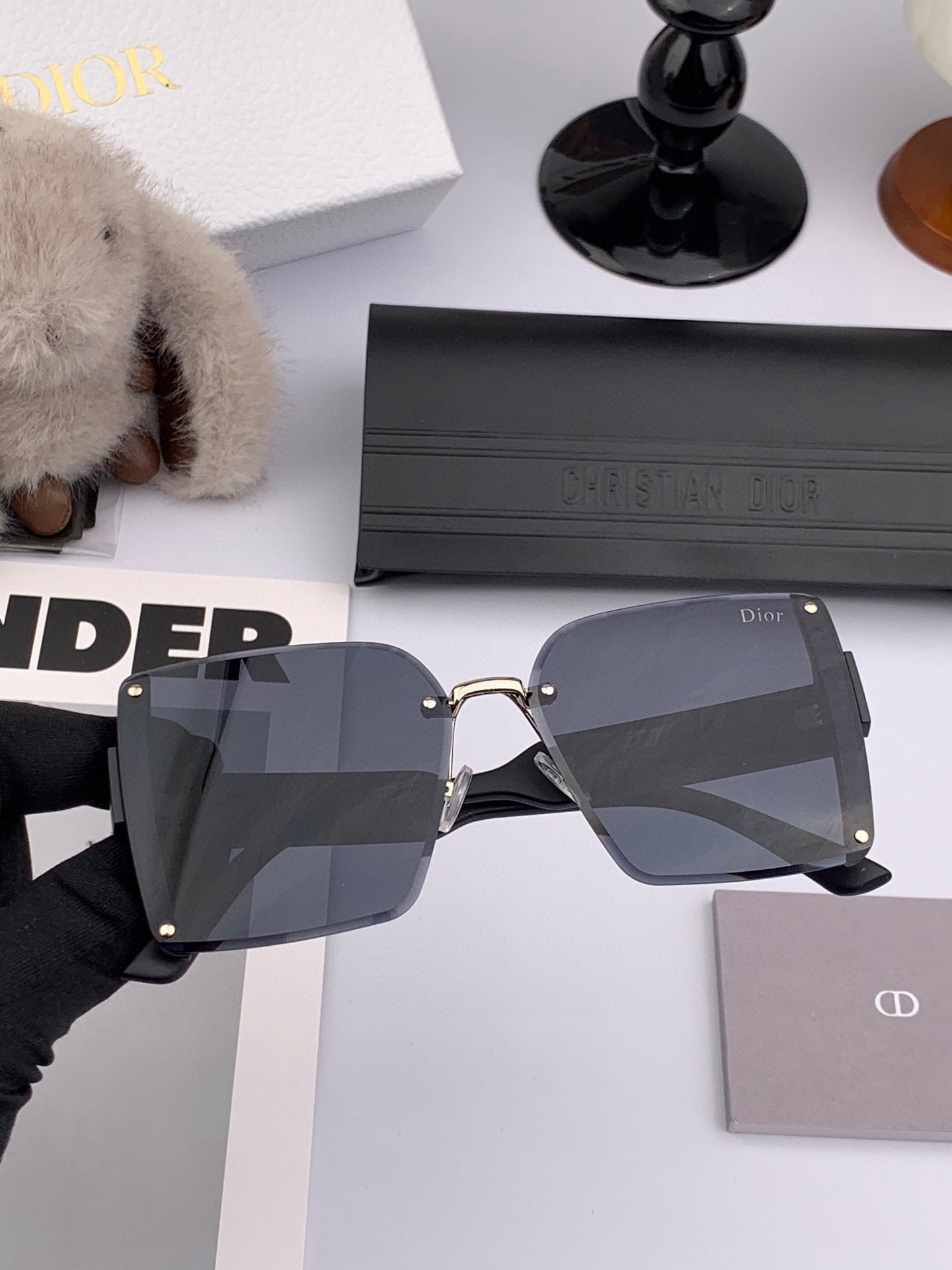 DIOR MONTAIGNE SQUARE SUNGLASS CD1677 IN ACETATE