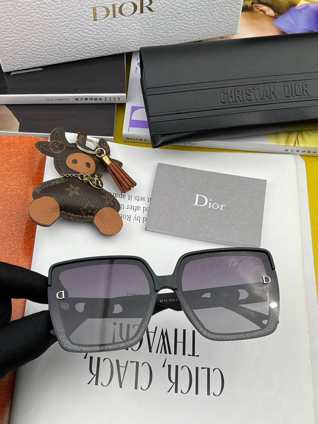 DIOR MONTAIGNE SQUARE SUNGLASS CD7129 IN ACETATE