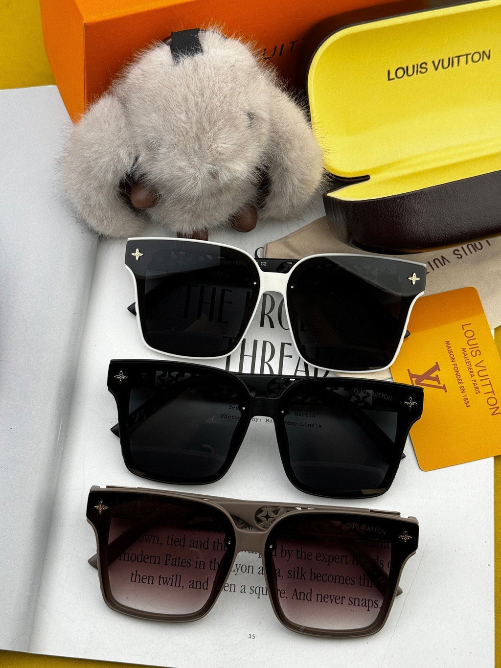 LOUIS VUITTON SQUARE SUNGLASSES L2132 IN ACETATE