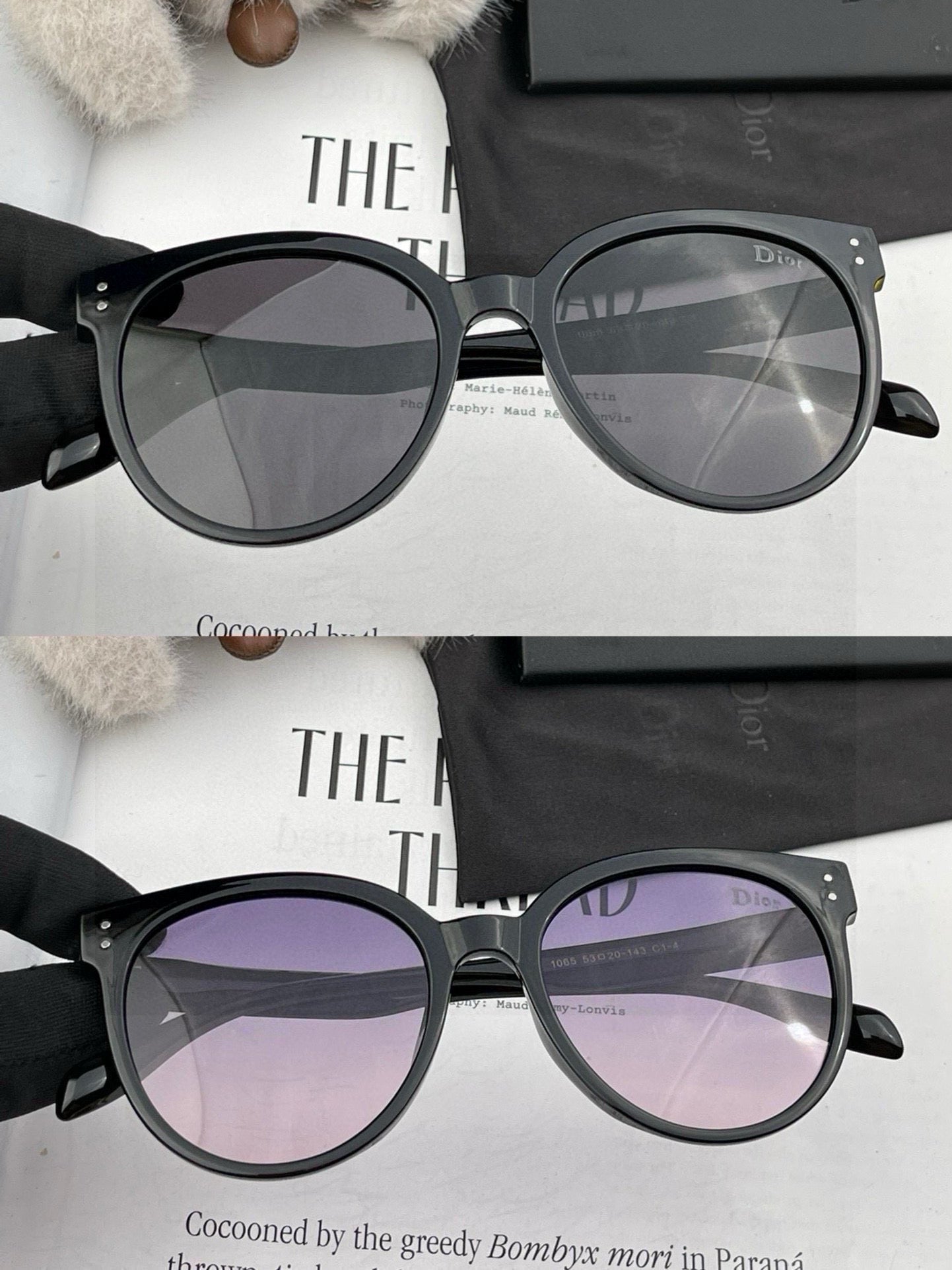 DIOR MONTAIGNE SUNGLASS CD5106 IN BLACK ACETATE
