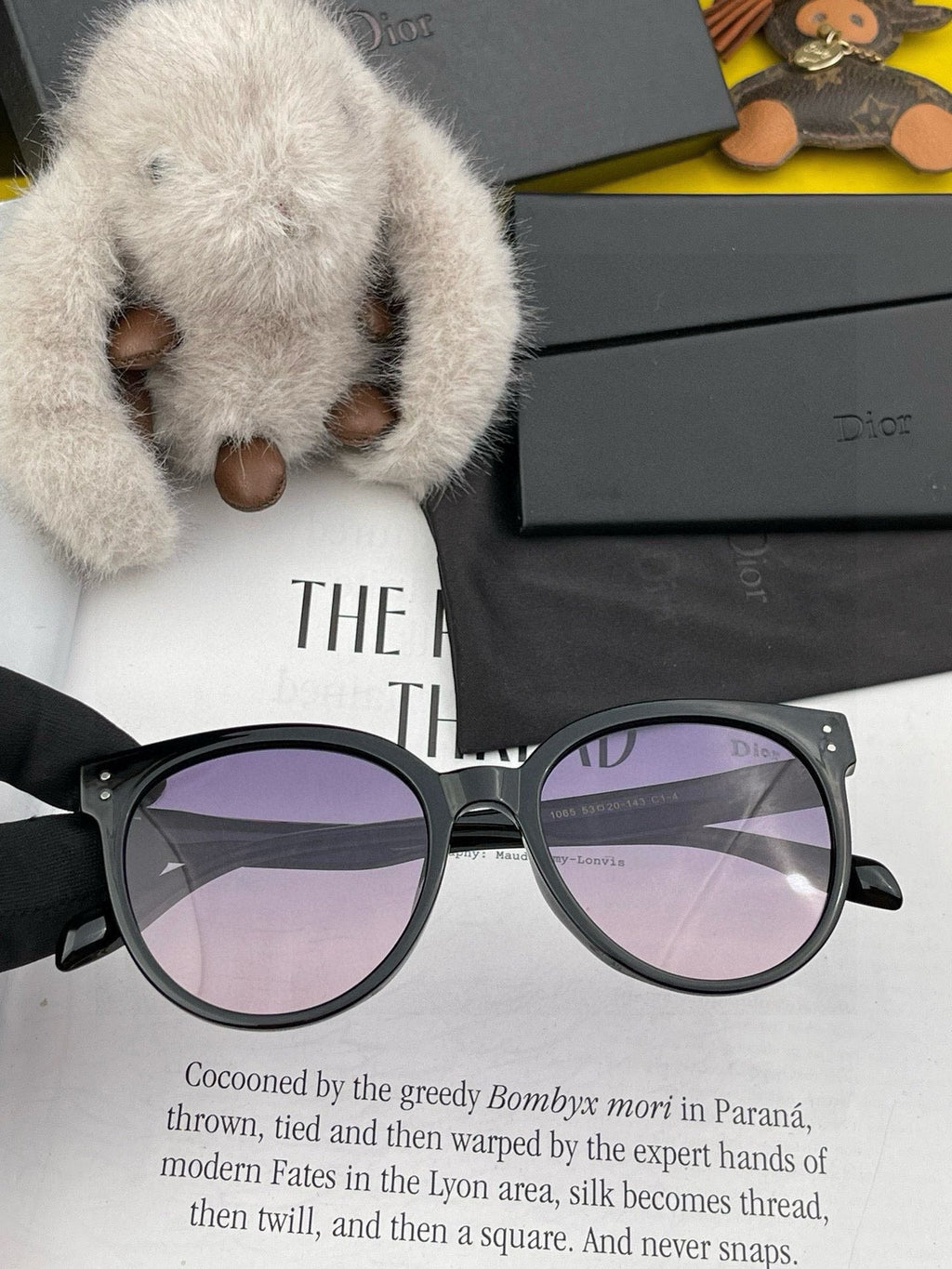 DIOR MONTAIGNE SUNGLASS CD5106 IN BLACK ACETATE