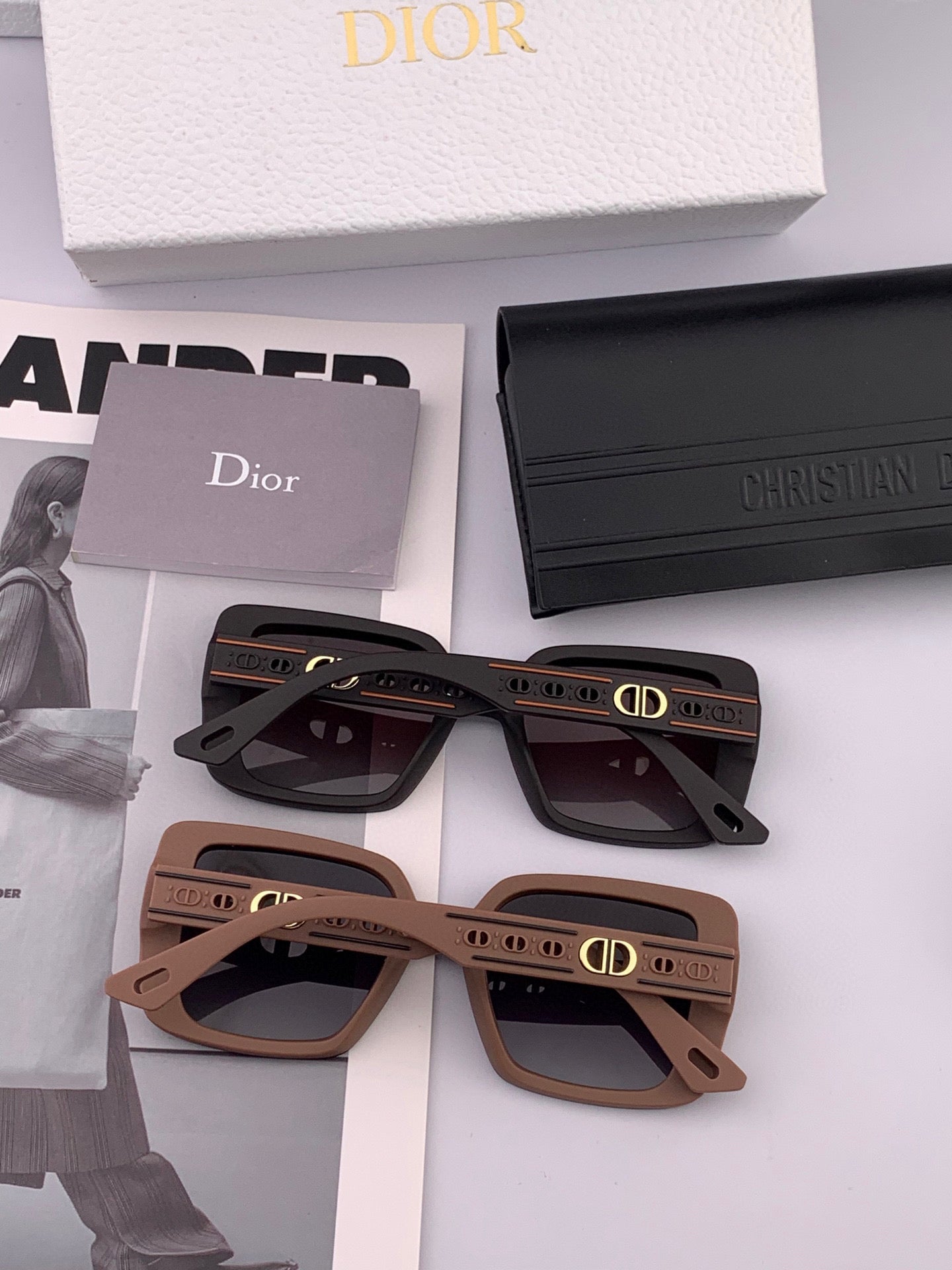 DIOR MONTAIGNE SUNGLASS CD1228 IN ACETATE EMBOSSED LOGO