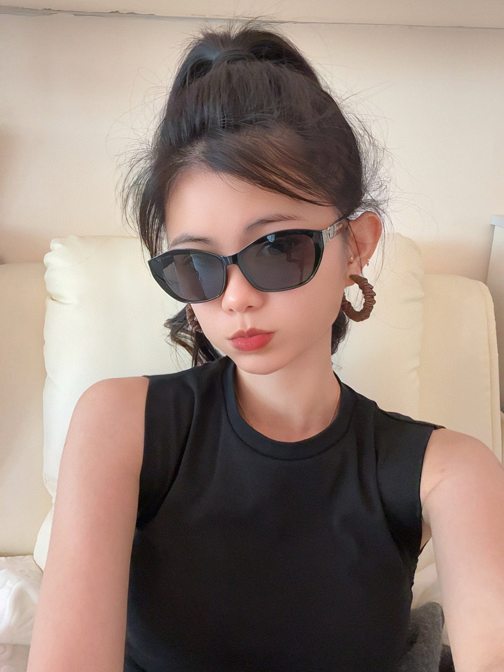 LOUIS VUITTON CAT EYE SUNGLASSES L2552 IN ACETATE