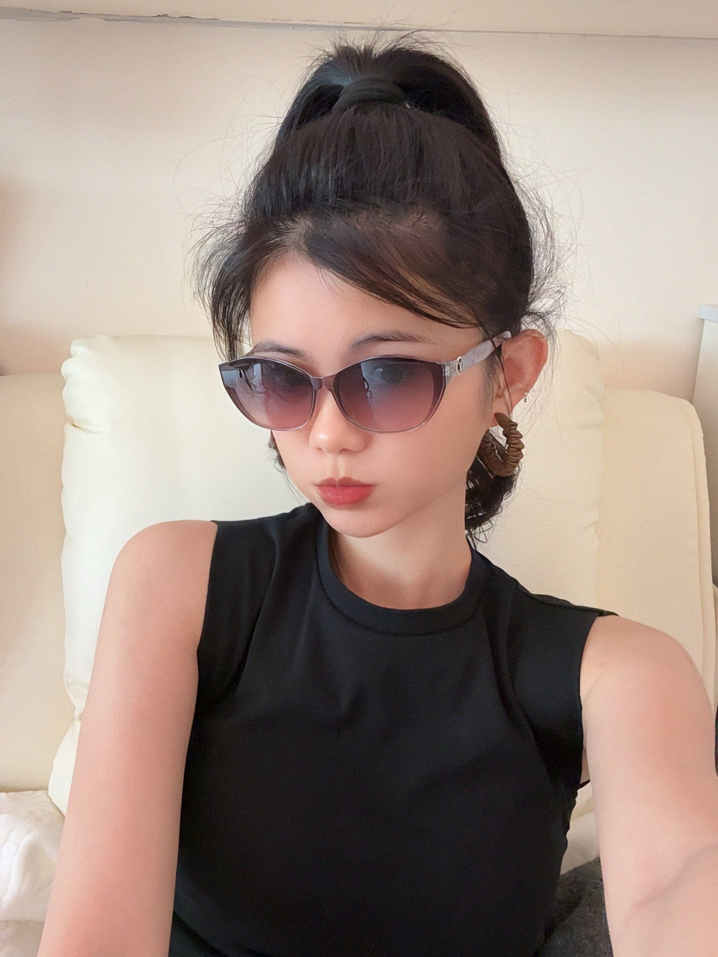 LOUIS VUITTON CAT EYE SUNGLASSES L2552 IN ACETATE