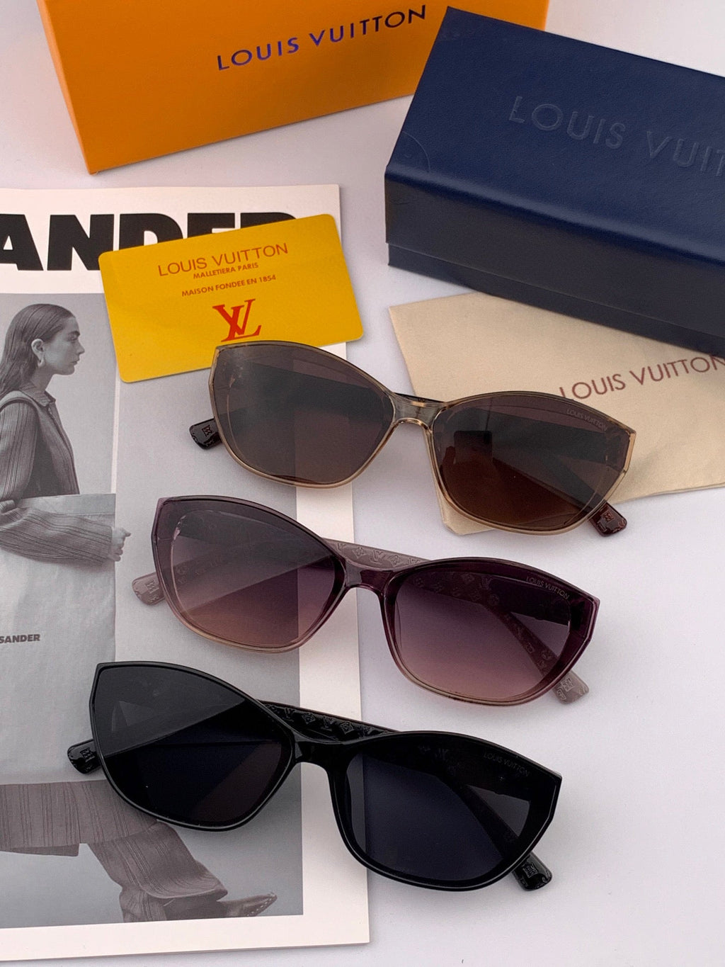 LOUIS VUITTON CAT EYE SUNGLASSES L2552 IN ACETATE