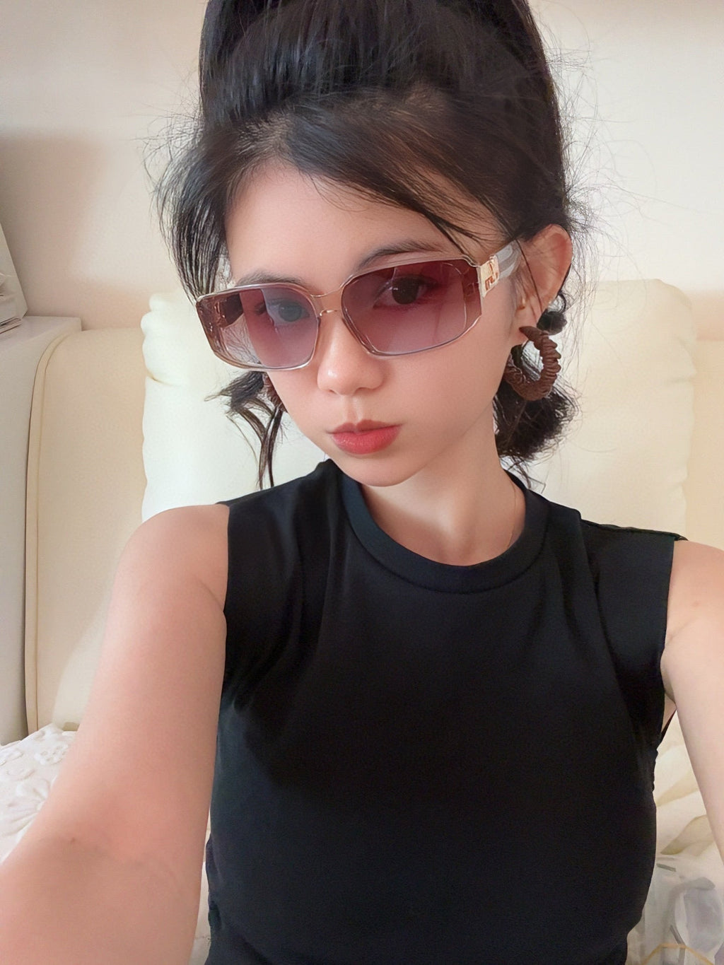 LOUIS VUITTON SQUARE SUNGLASSES L5551 IN ACETATE
