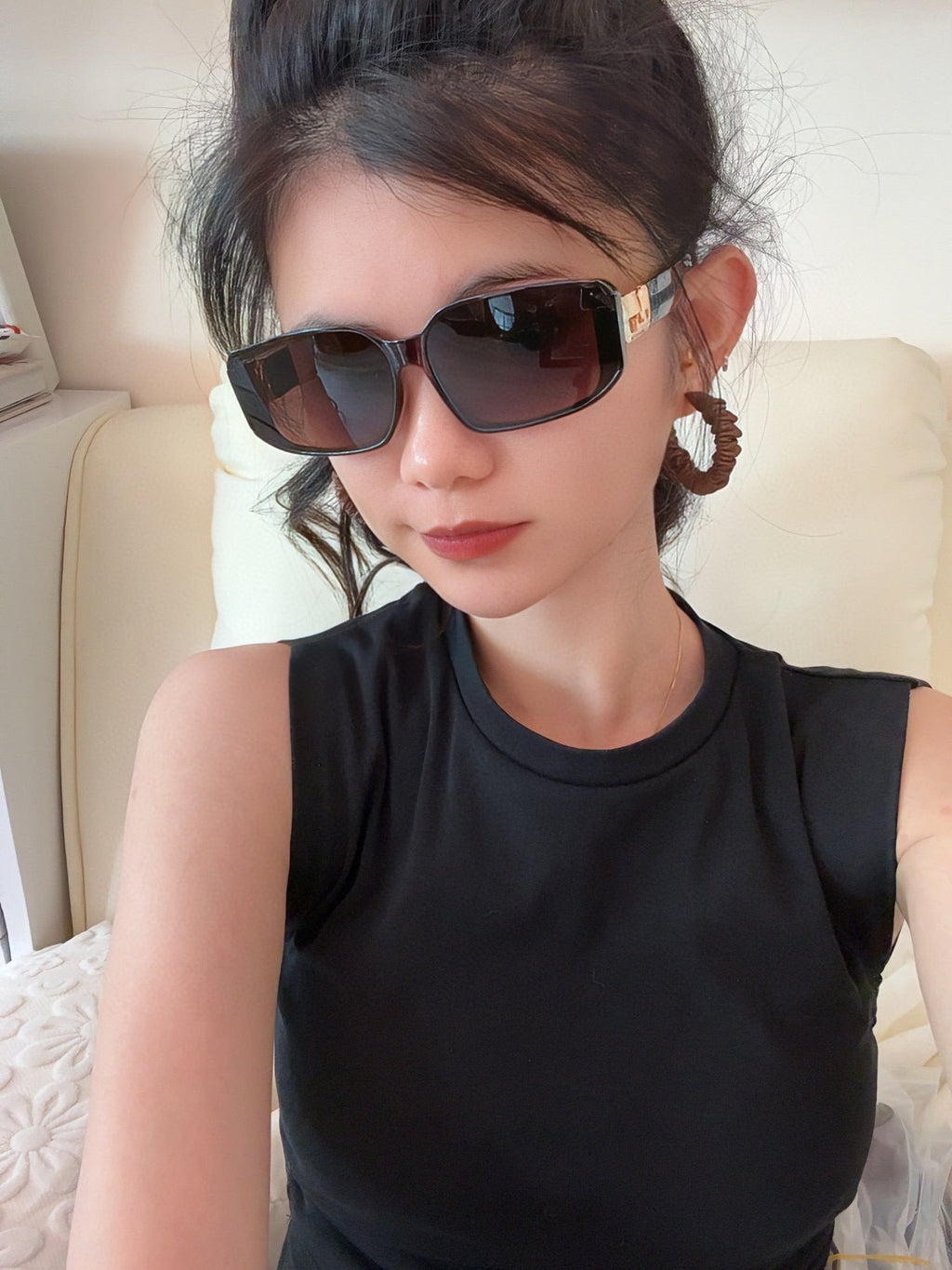 LOUIS VUITTON SQUARE SUNGLASSES L5551 IN ACETATE