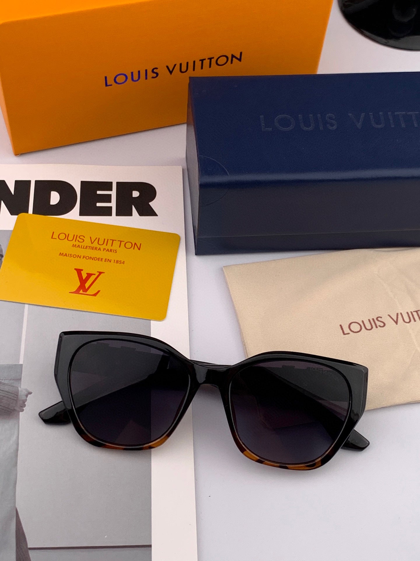 LOUIS VUITTON CAT EYE SUNGLASSES L4550 IN ACETATE