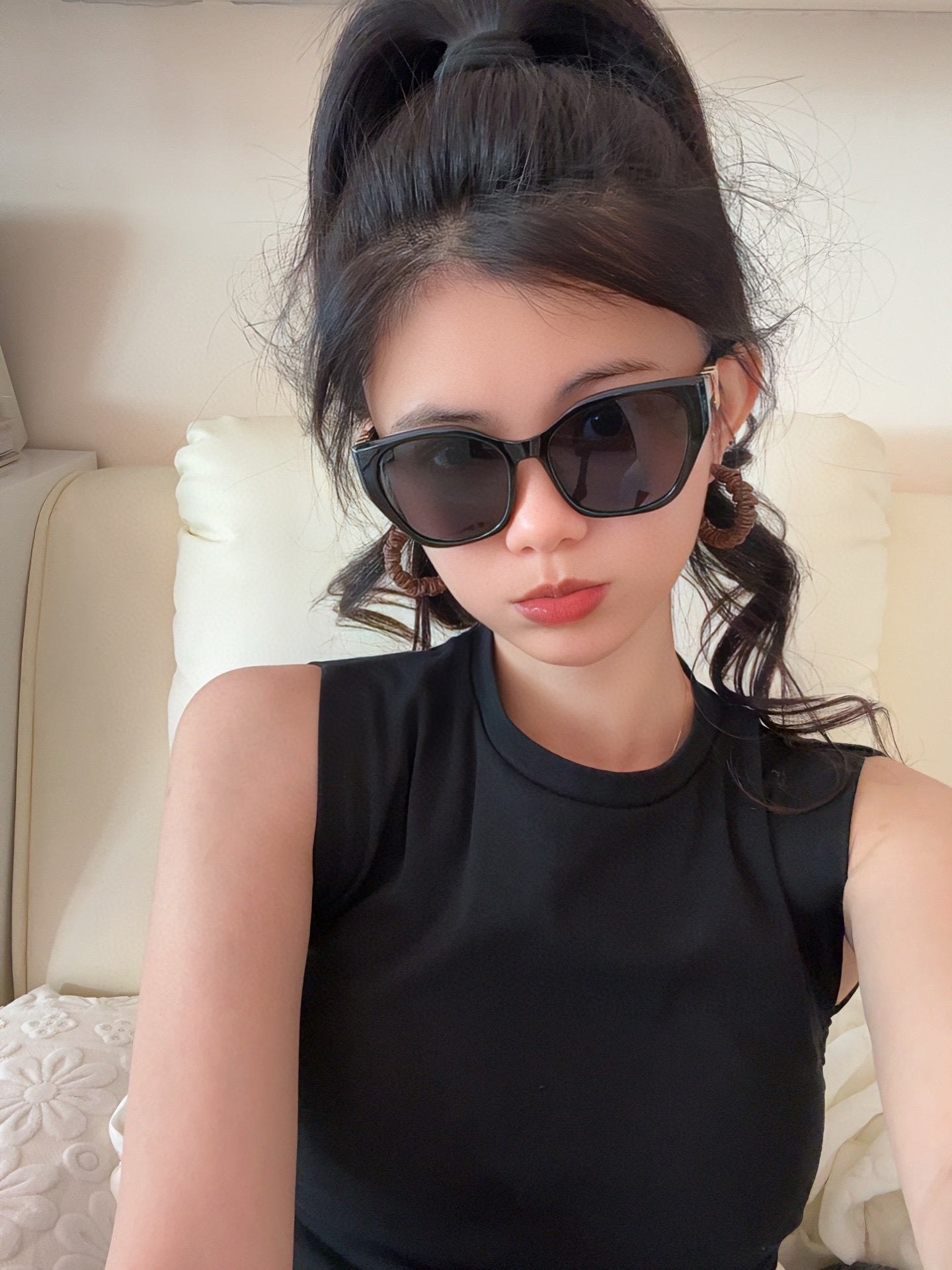 LOUIS VUITTON CAT EYE SUNGLASSES L4550 IN ACETATE