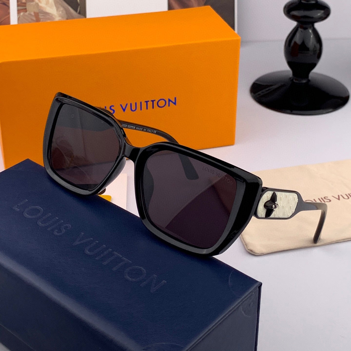 LOUIS VUITTON SQUARE SUNGLASSES L6221 IN ACETATE
