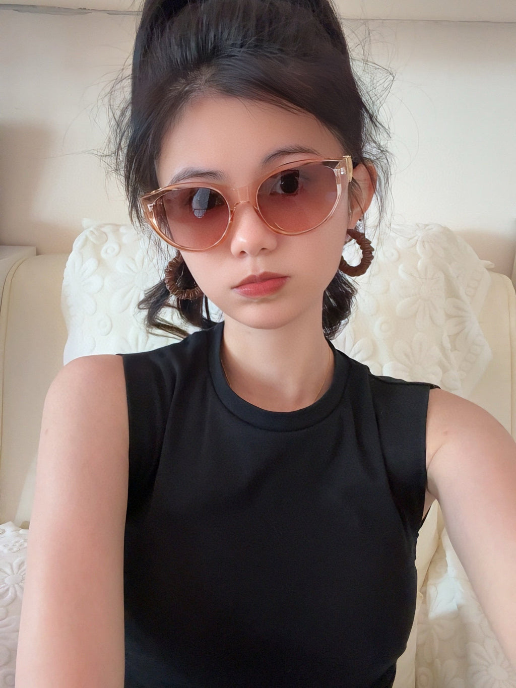LOUIS VUITTON CAT EYE SUNGLASSES L1231 IN ACETATE