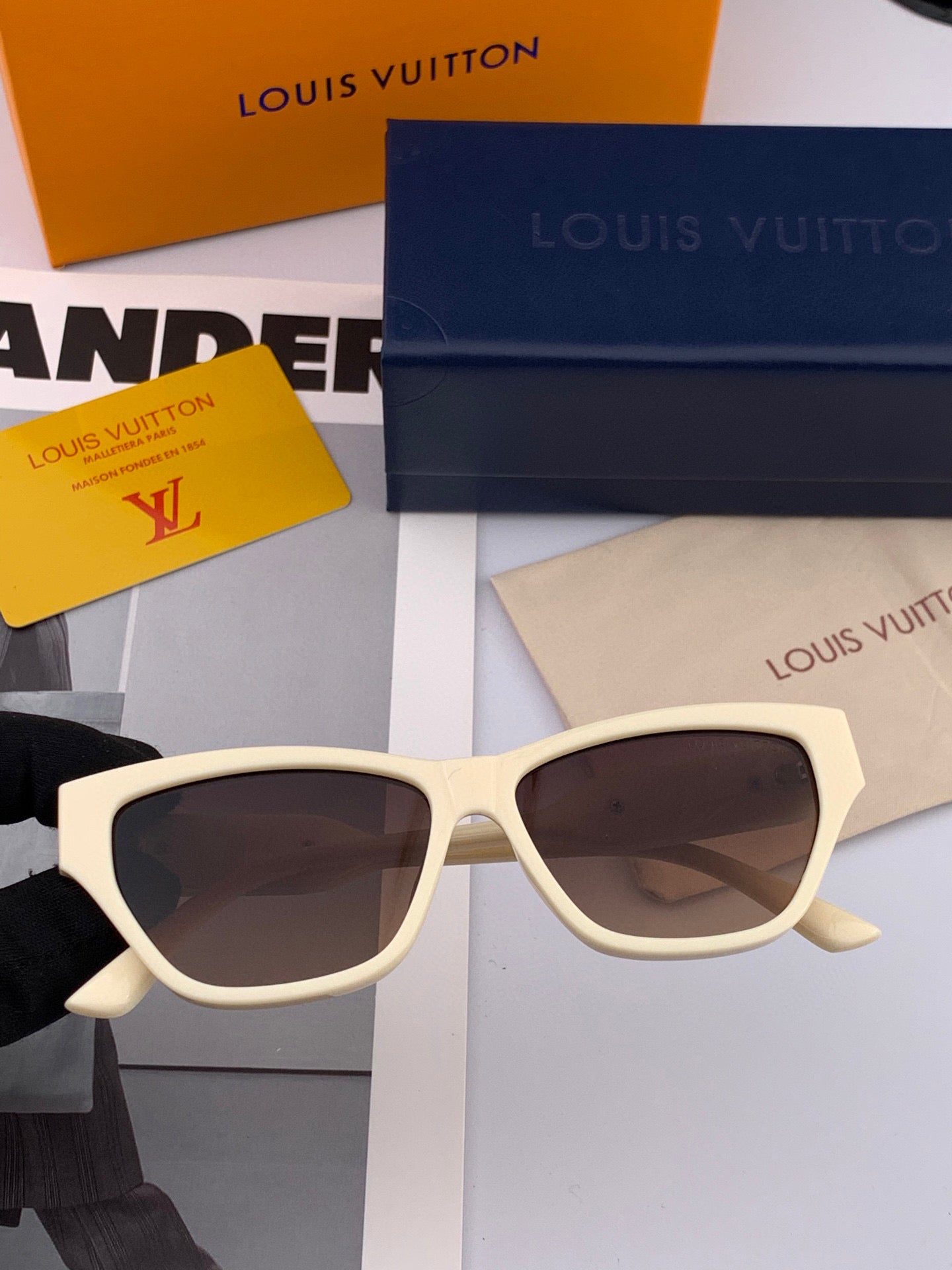 LOUIS VUITTON CAT EYE SUNGLASSES L6220 IN ACETATE