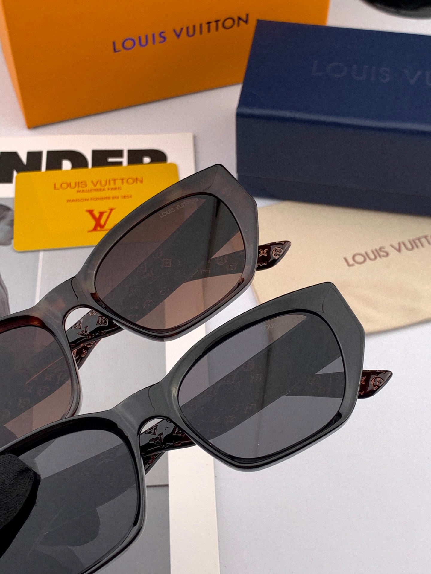 LOUIS VUITTON CAT EYE SUNGLASSES L9551 IN ACETATE