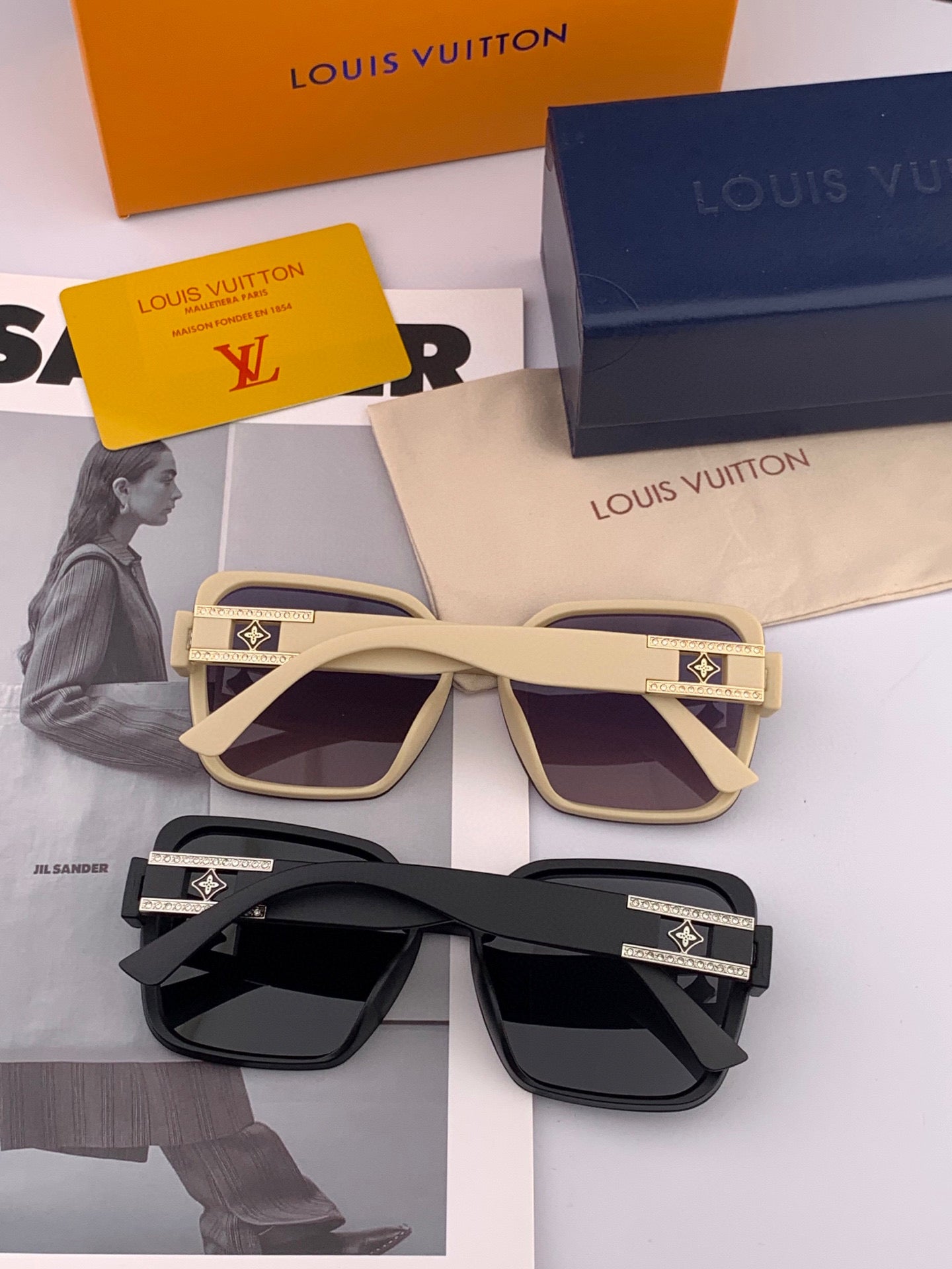 LOUIS VUITTON SQUARE SUNGLASSES L0992 IN ACETATE