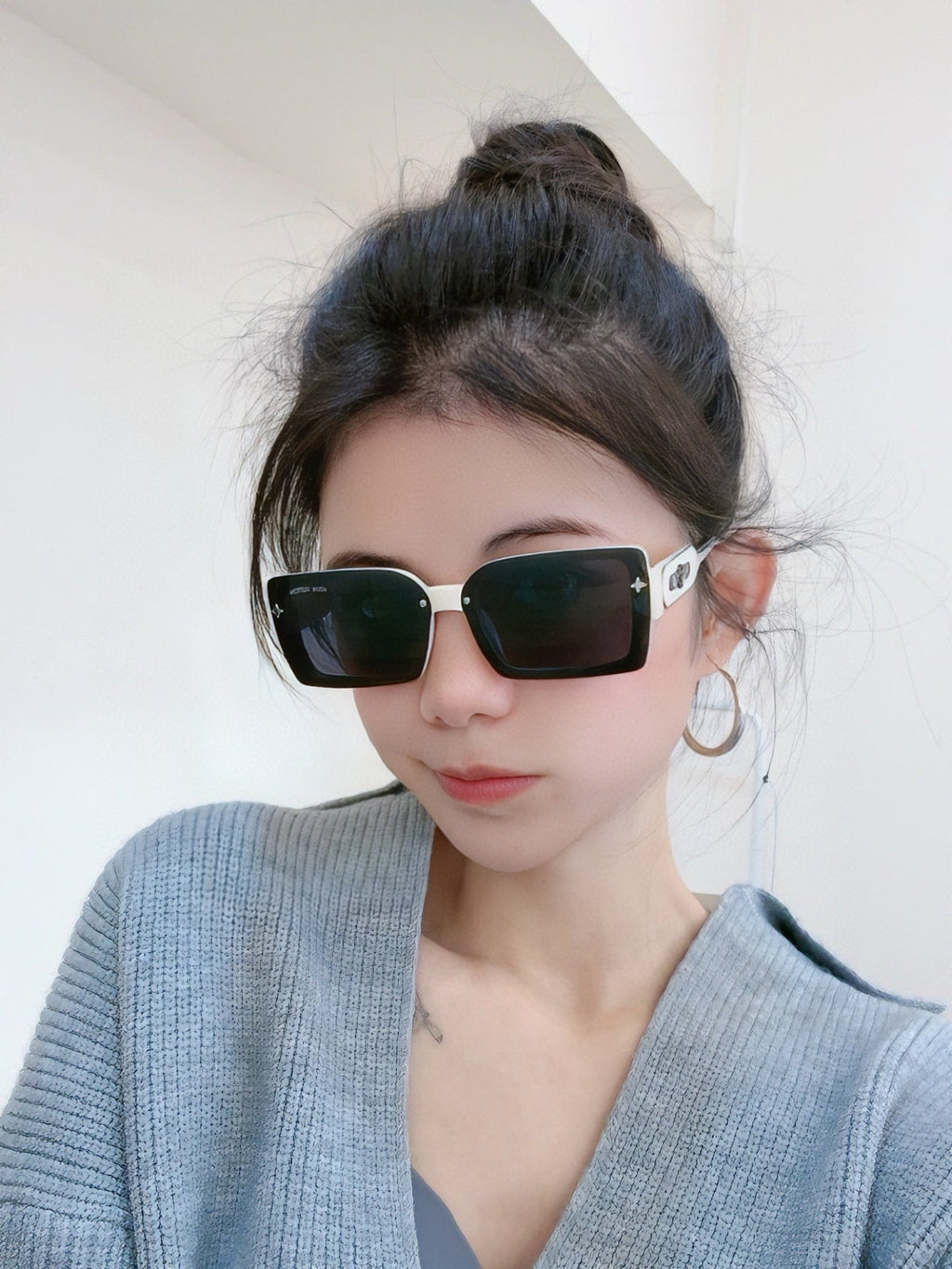 LOUIS VUITTON RECTANGLE SUNGLASSES L6771 IN ACETATE