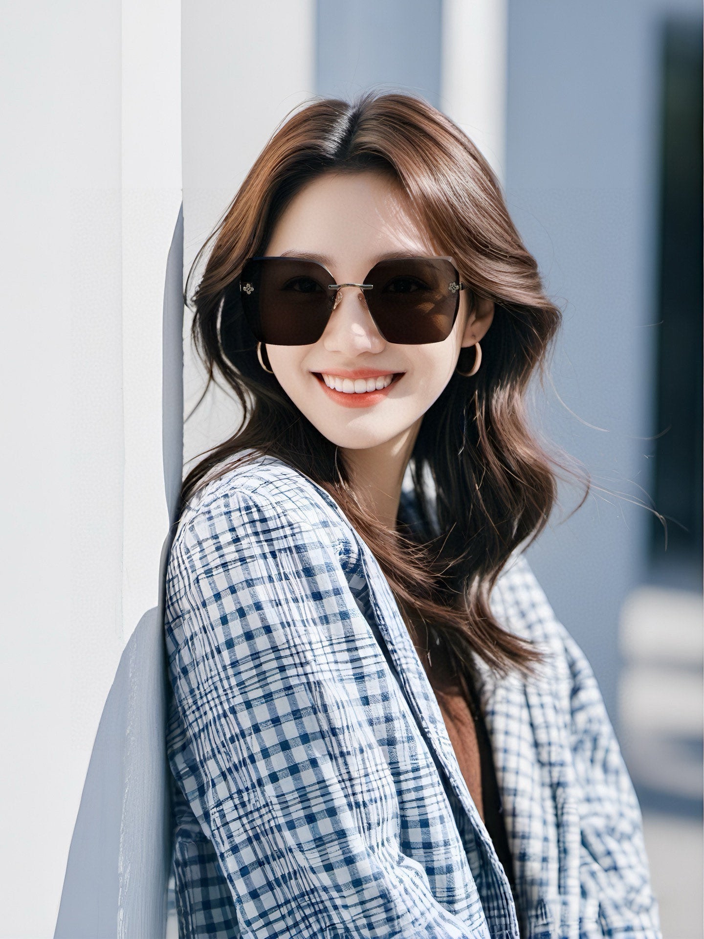LOUIS VUITTON SQUARE SUNGLASSES L8612 IN ACETATE