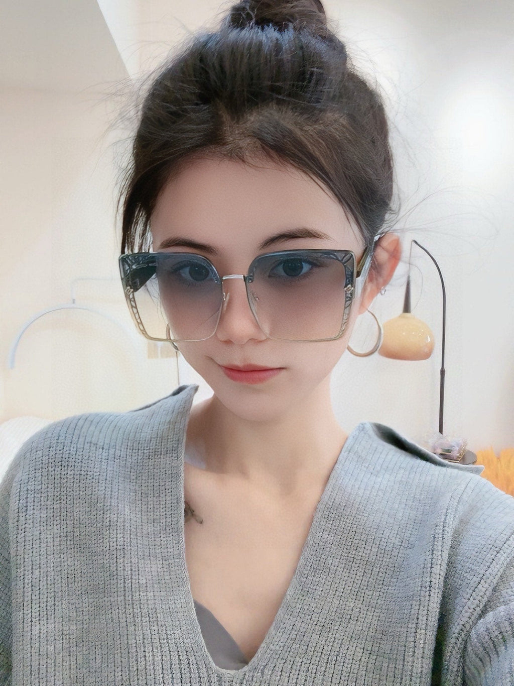 LOUIS VUITTON SQUARE SUNGLASSES L6191 IN ACETATE