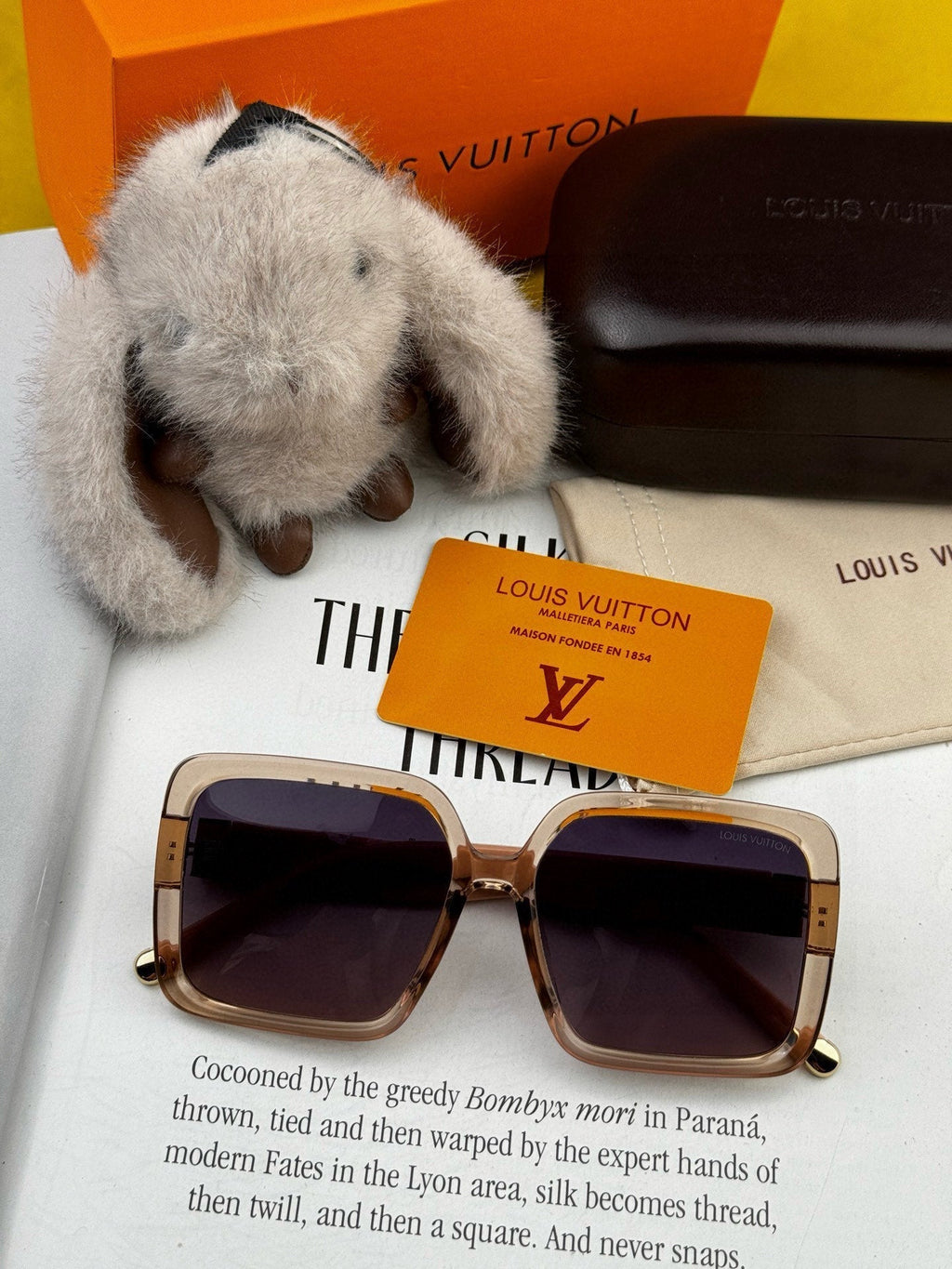 LOUIS VUITTON LARGE SQUARE SUNGLASS L6250 IN ACETATE