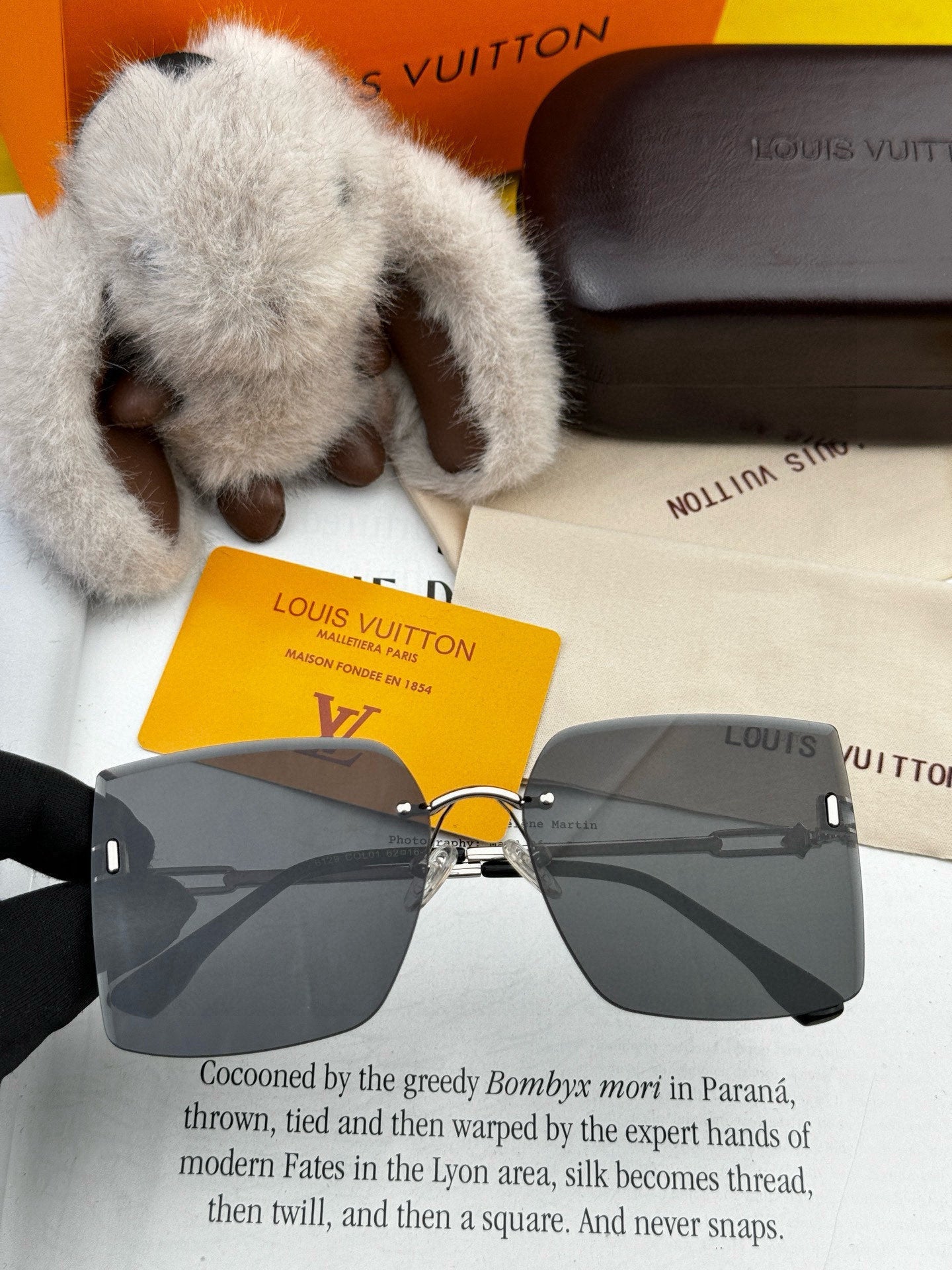 LOUIS VUITTON SQUARE SUNGLASS L9612 IN METAL
