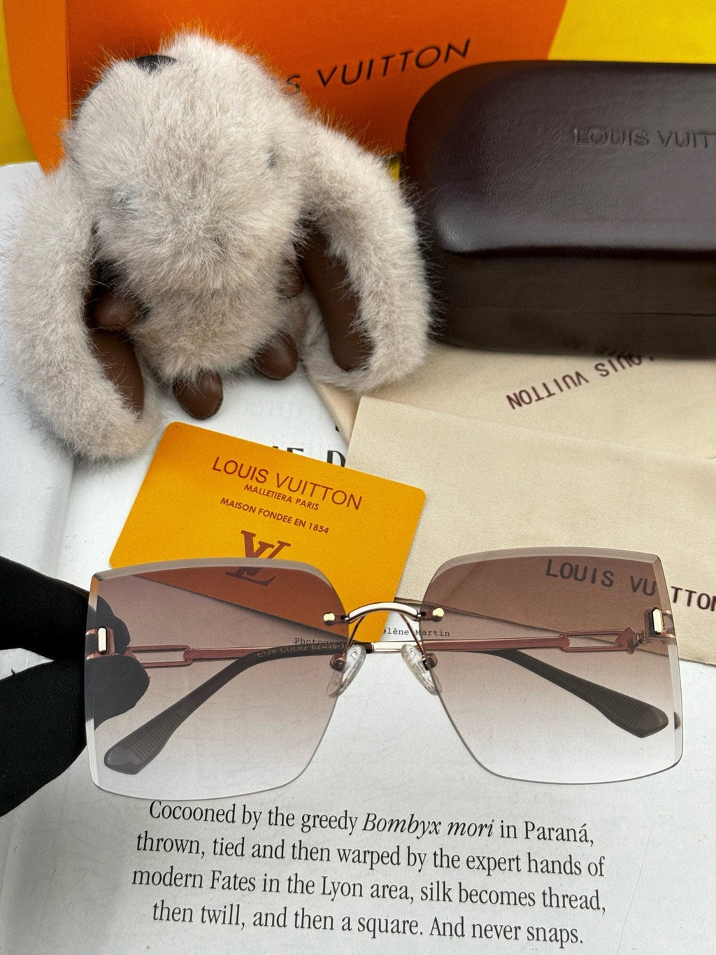 LOUIS VUITTON SQUARE SUNGLASS L9612 IN METAL