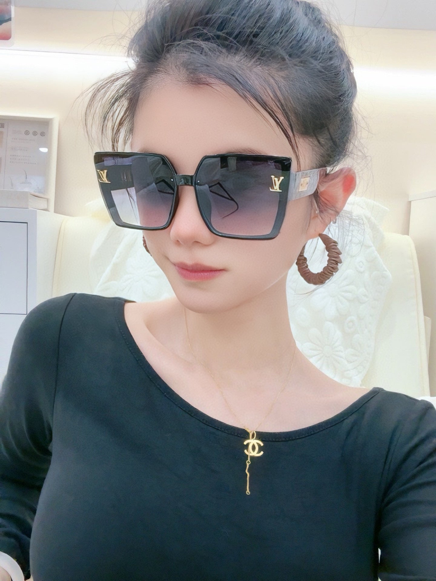 LOUIS VUITTON MONOGRAM SUNGLASS L3619 IN ACETATE FRAME