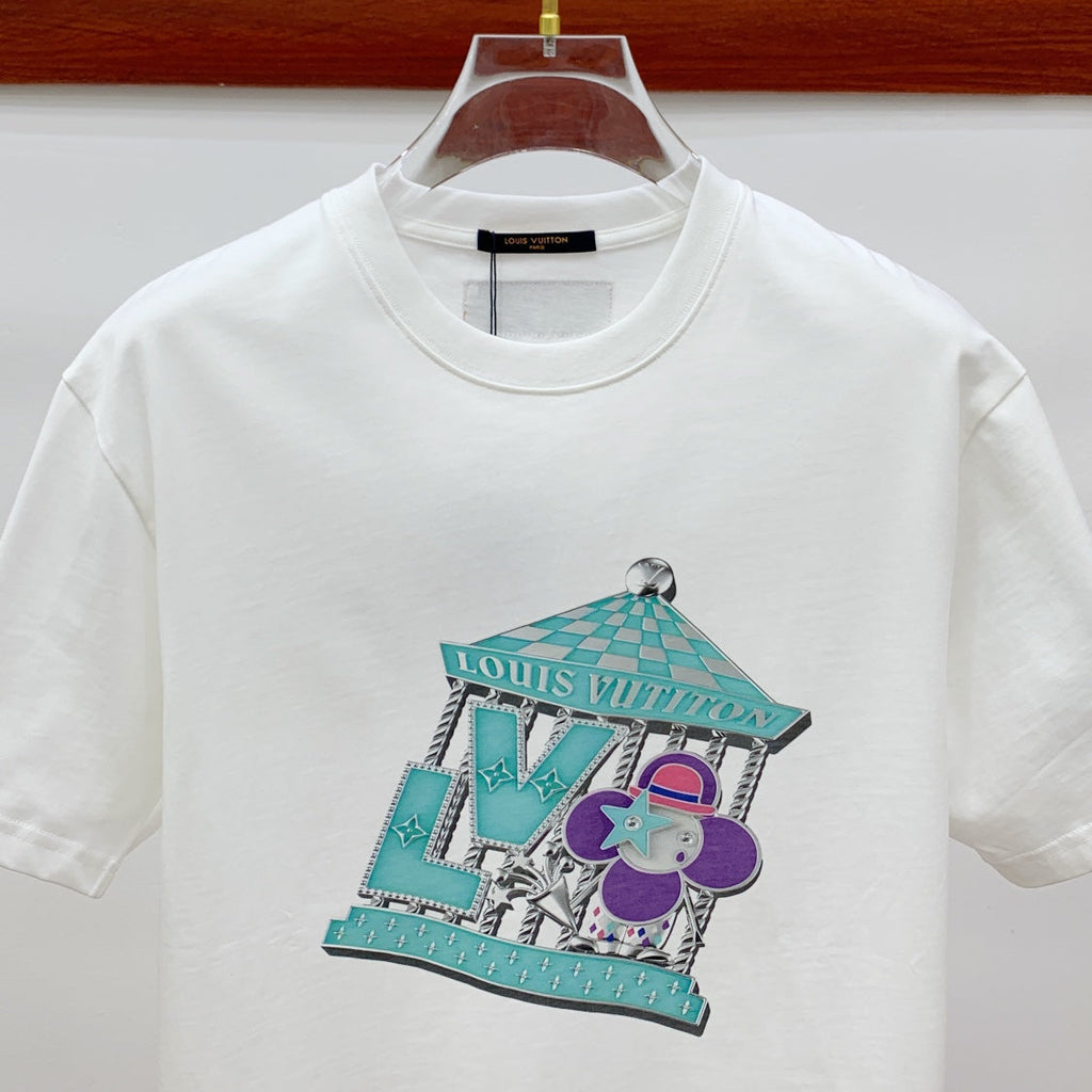 LOUIS VUITTON LV WHITE PURE COTTON T-SHIRT 238882