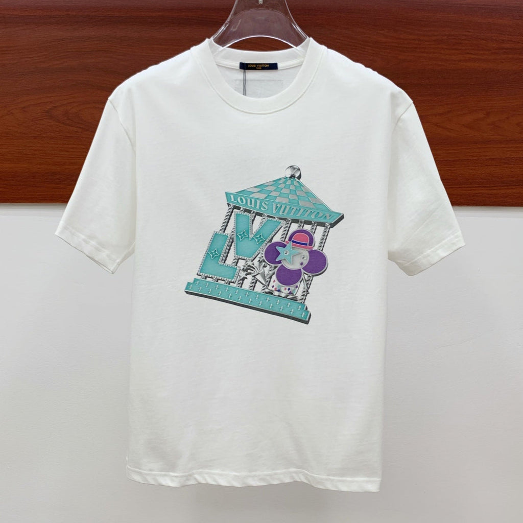 LOUIS VUITTON LV WHITE PURE COTTON T-SHIRT 238882