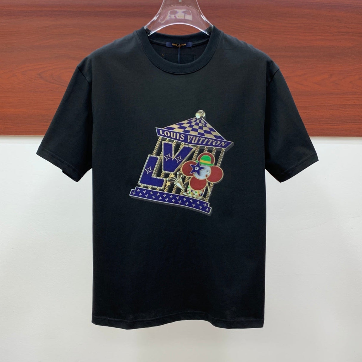 LOUIS VUITTON LV BLACK PURE COTTON T-SHIRT 238883