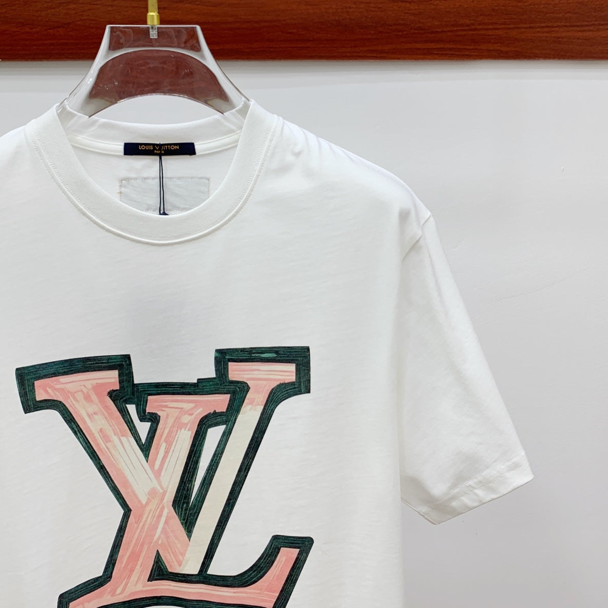 LOUIS VUITTON LV T-SHIRT IN WHITE PURE COTTON 238886