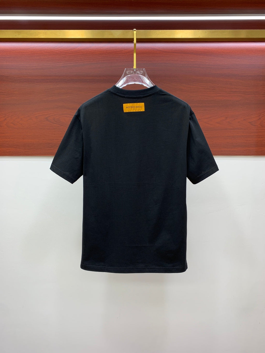 LOUIS VUITTON LV T-SHIRT IN BLACK PURE COTTON 238887
