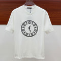 LOUIS VUITTON LV T-SHIRT IN WHITE PURE COTTON EMBROIDERED LOGO 238888