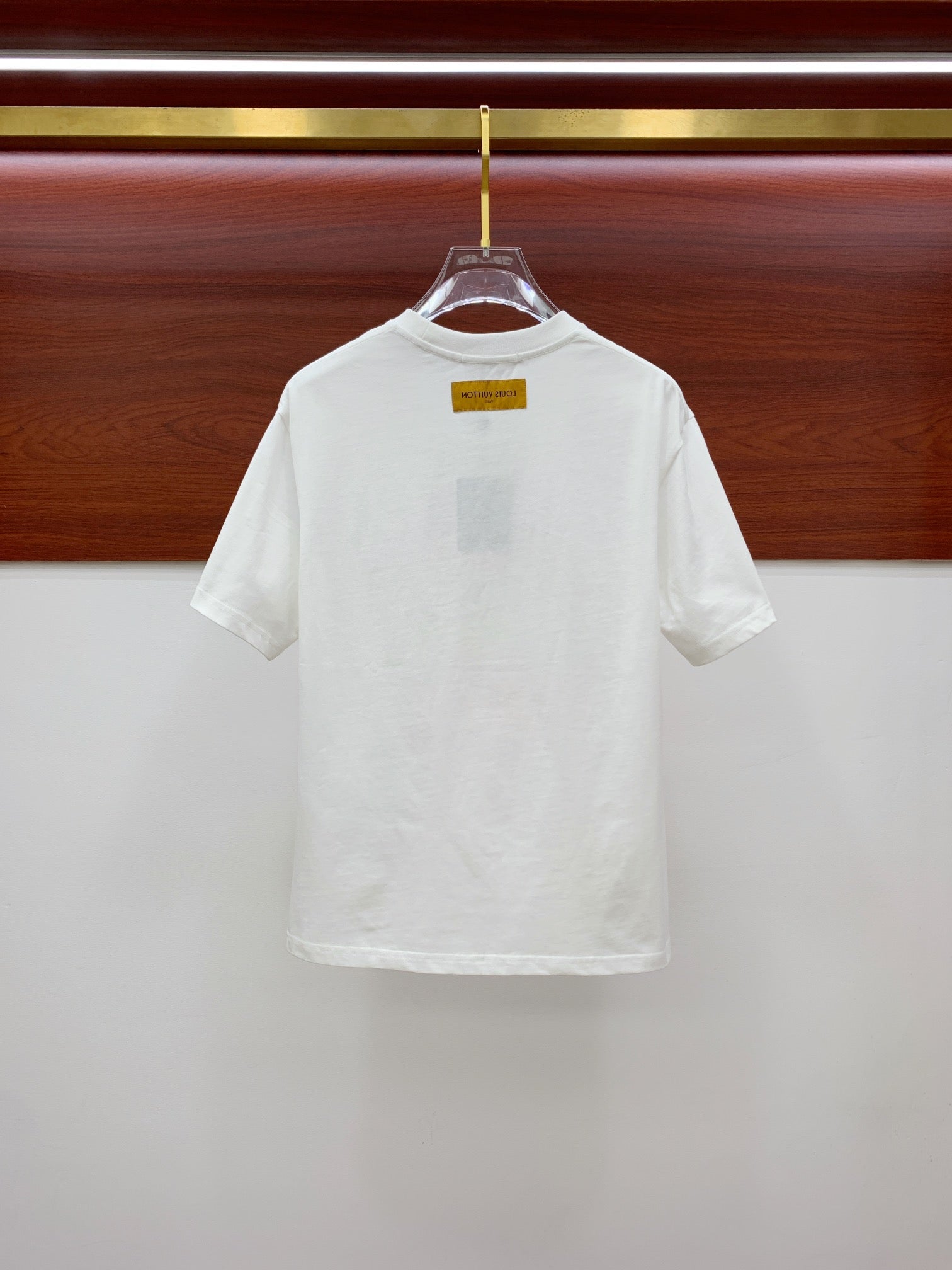 LOUIS VUITTON LV WHITE PURE COTTON FABRIC T-SHIRT 238884