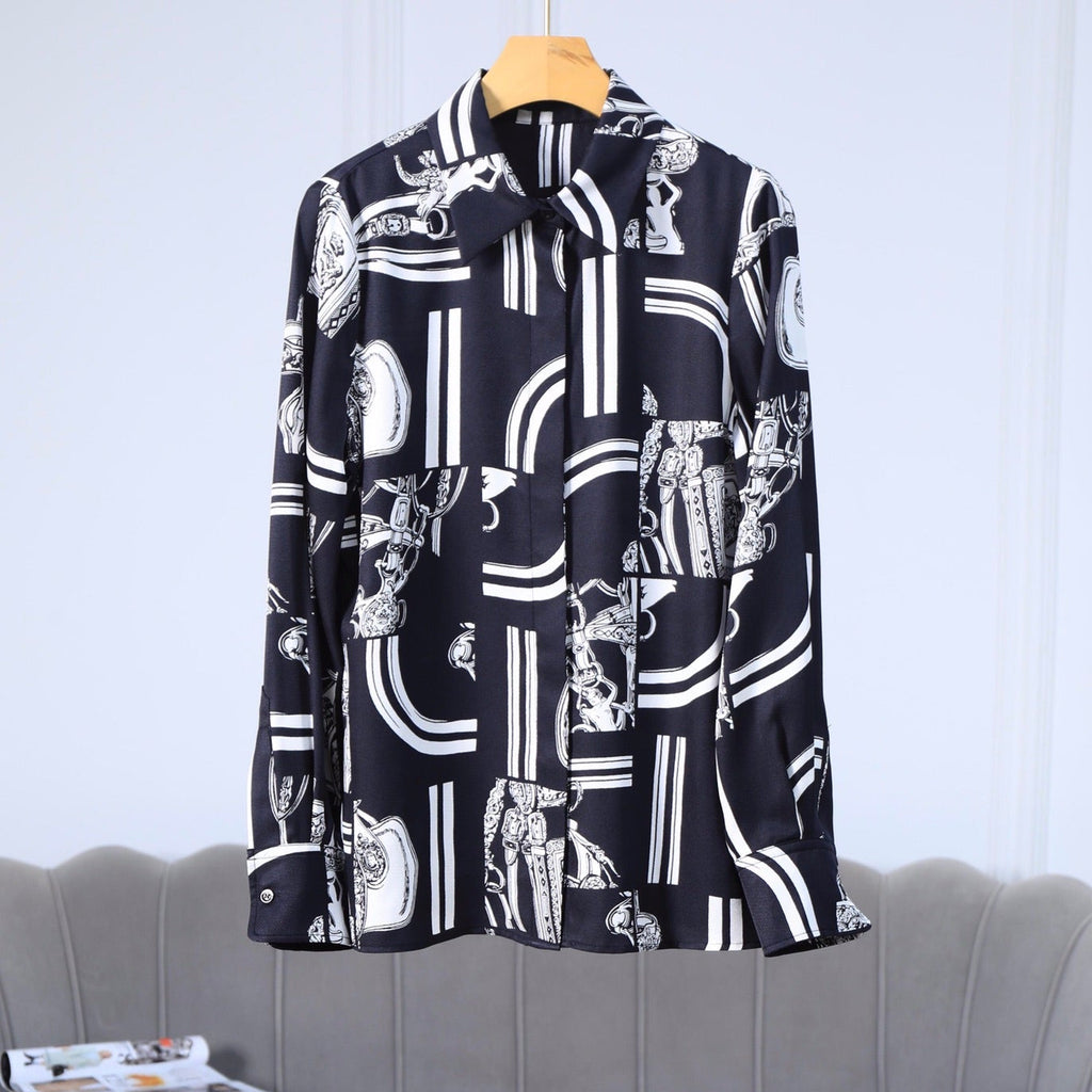 HERMES 25S SILK SHIRT 360