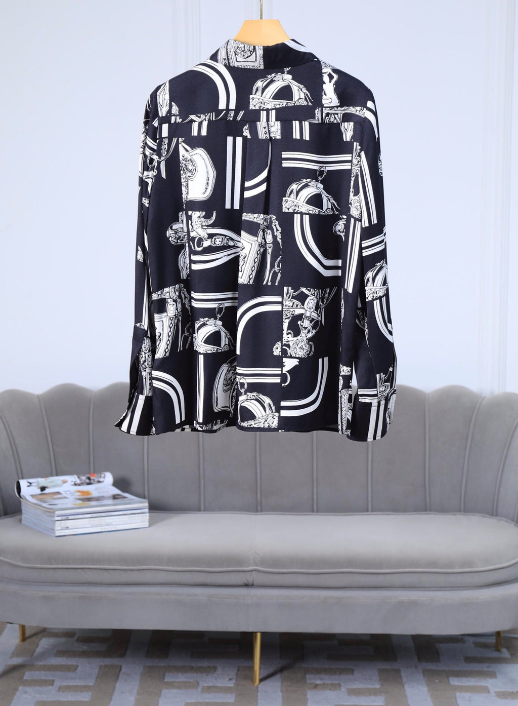 HERMES 25S SILK SHIRT 360