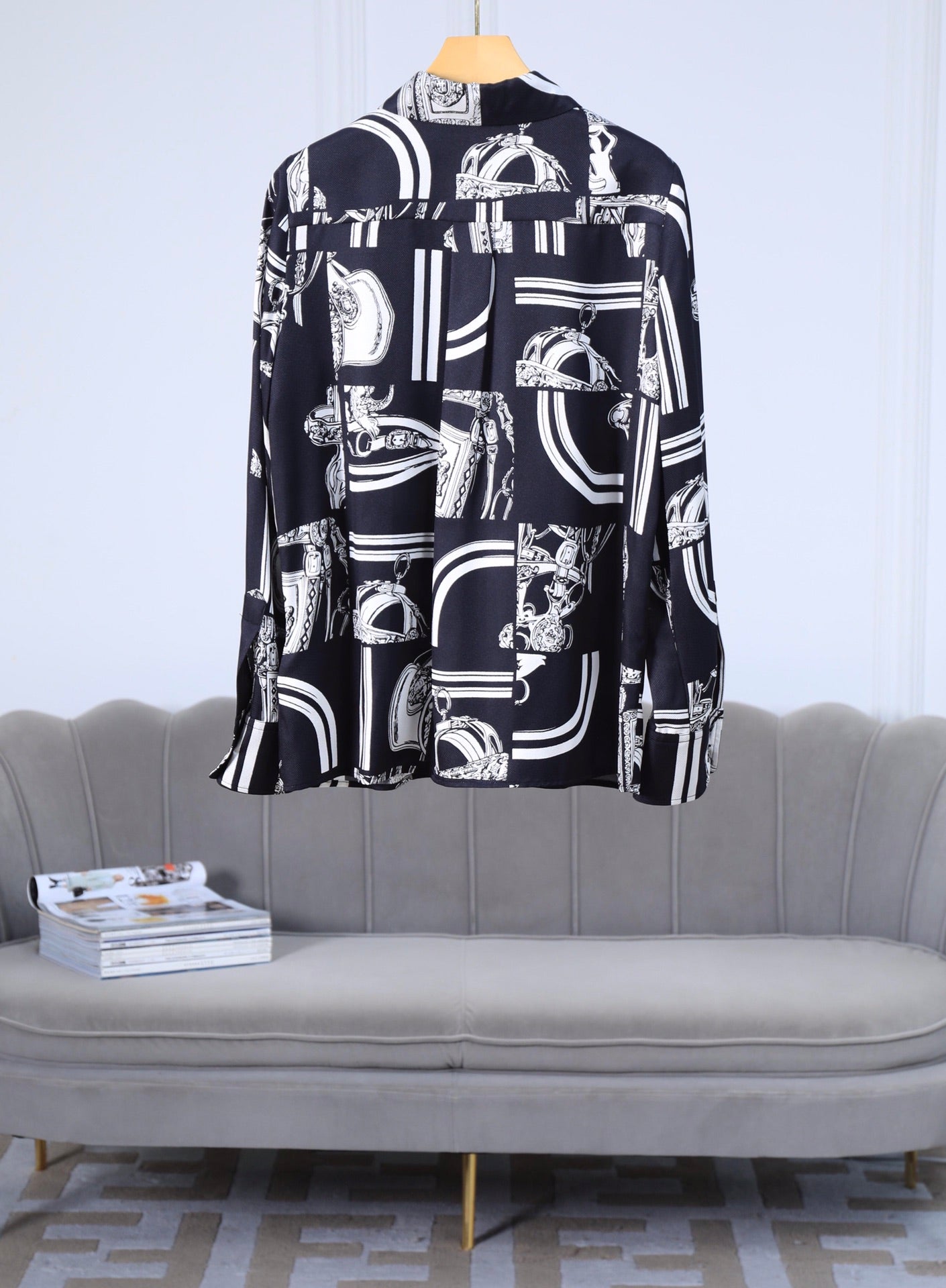 HERMES 25S SILK SHIRT 360