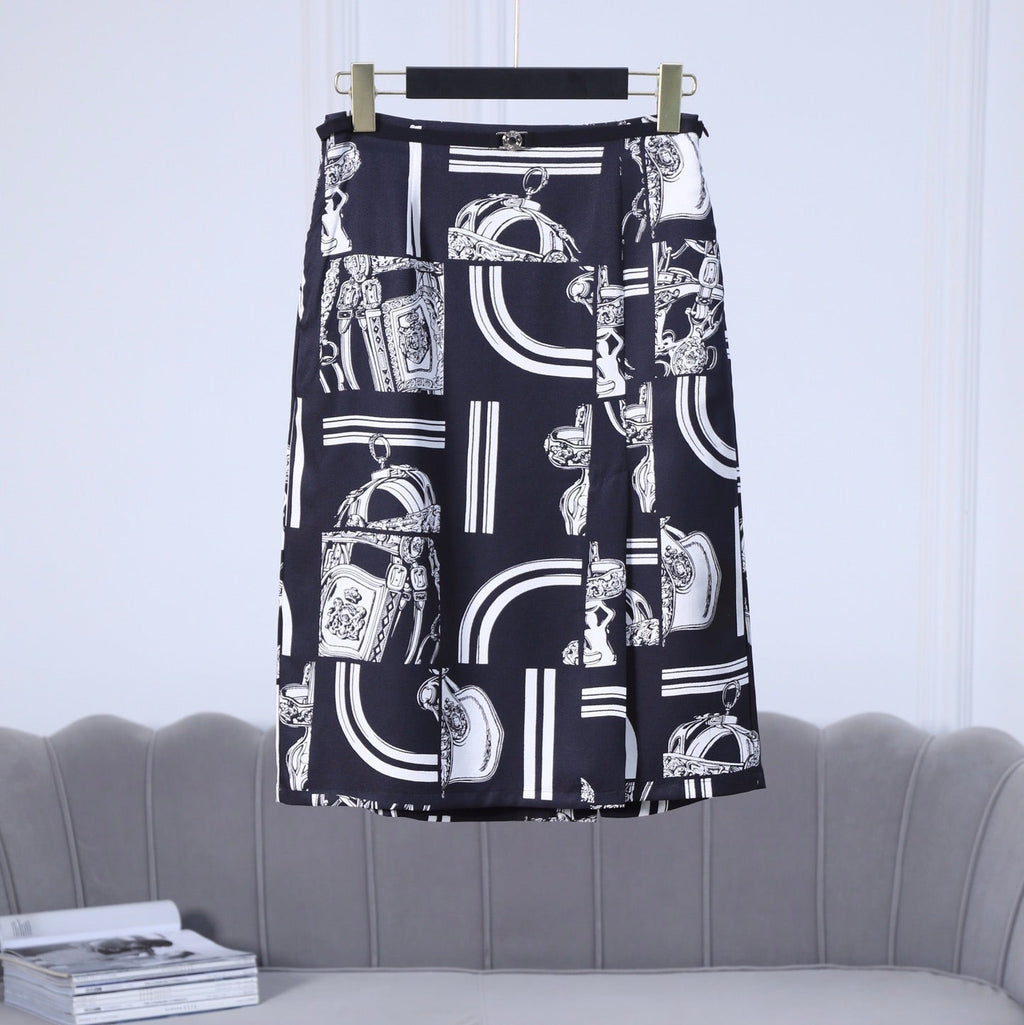 HERMES HERMES 25S SLIT MIDI SKIRT 337