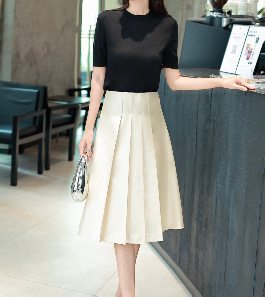 DIOR 25S PLEATED A-LINE SKIRT 622