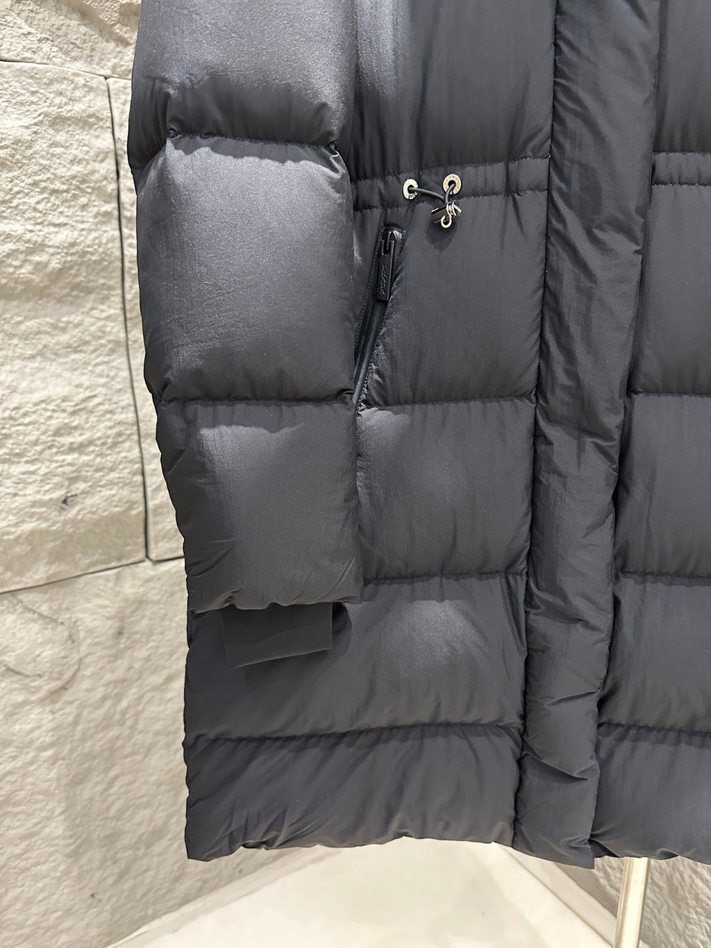 PRADA 25S LONG GOOSE DOWN COAT WITH HOOD 229