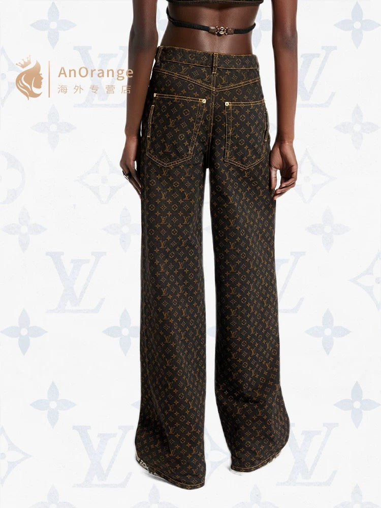 LOUIS VUITTON LV 25S WIDE-LEG JEANS 0121