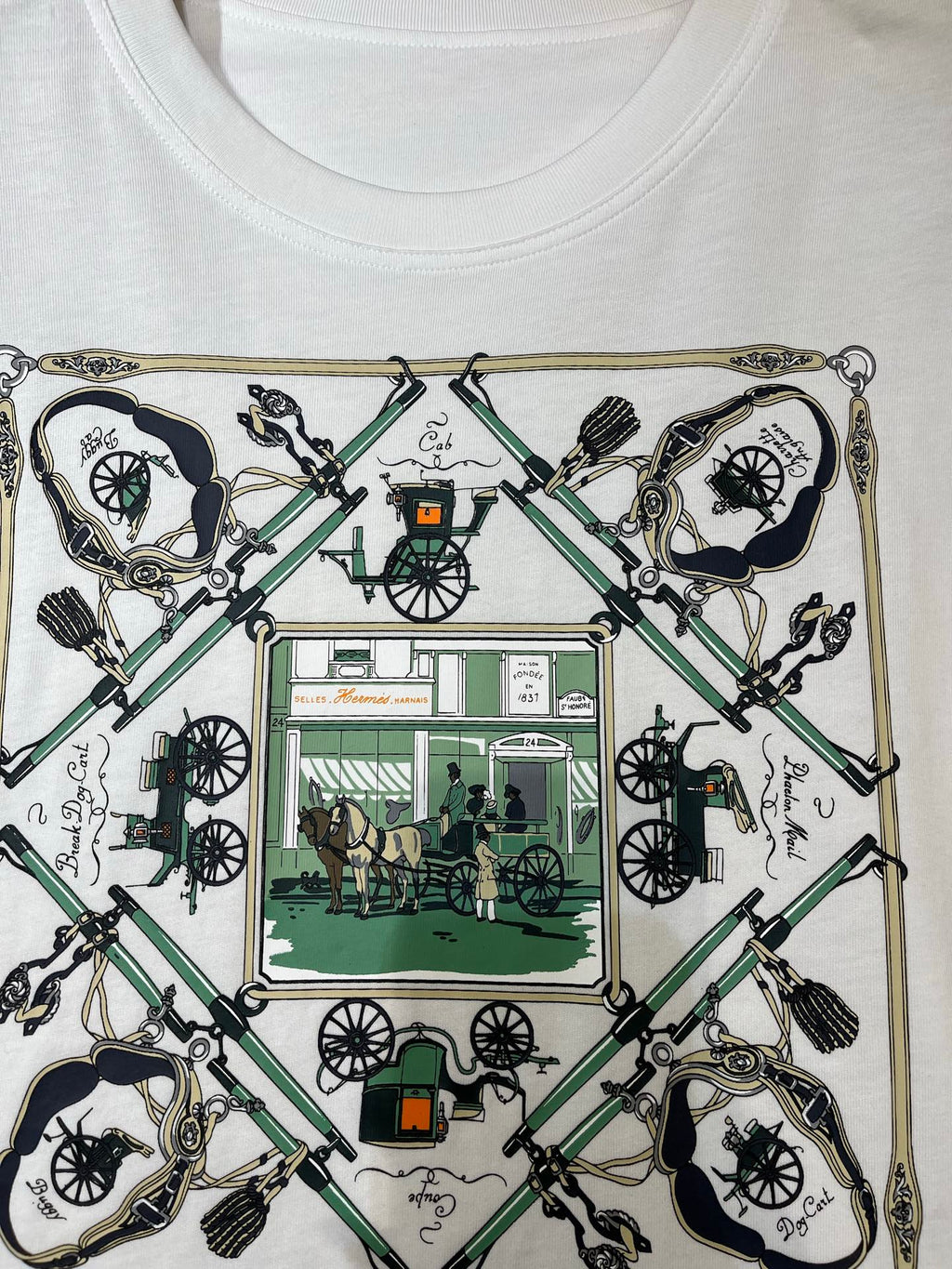 HERMES 25S CREW NECK T-SHIRT 406