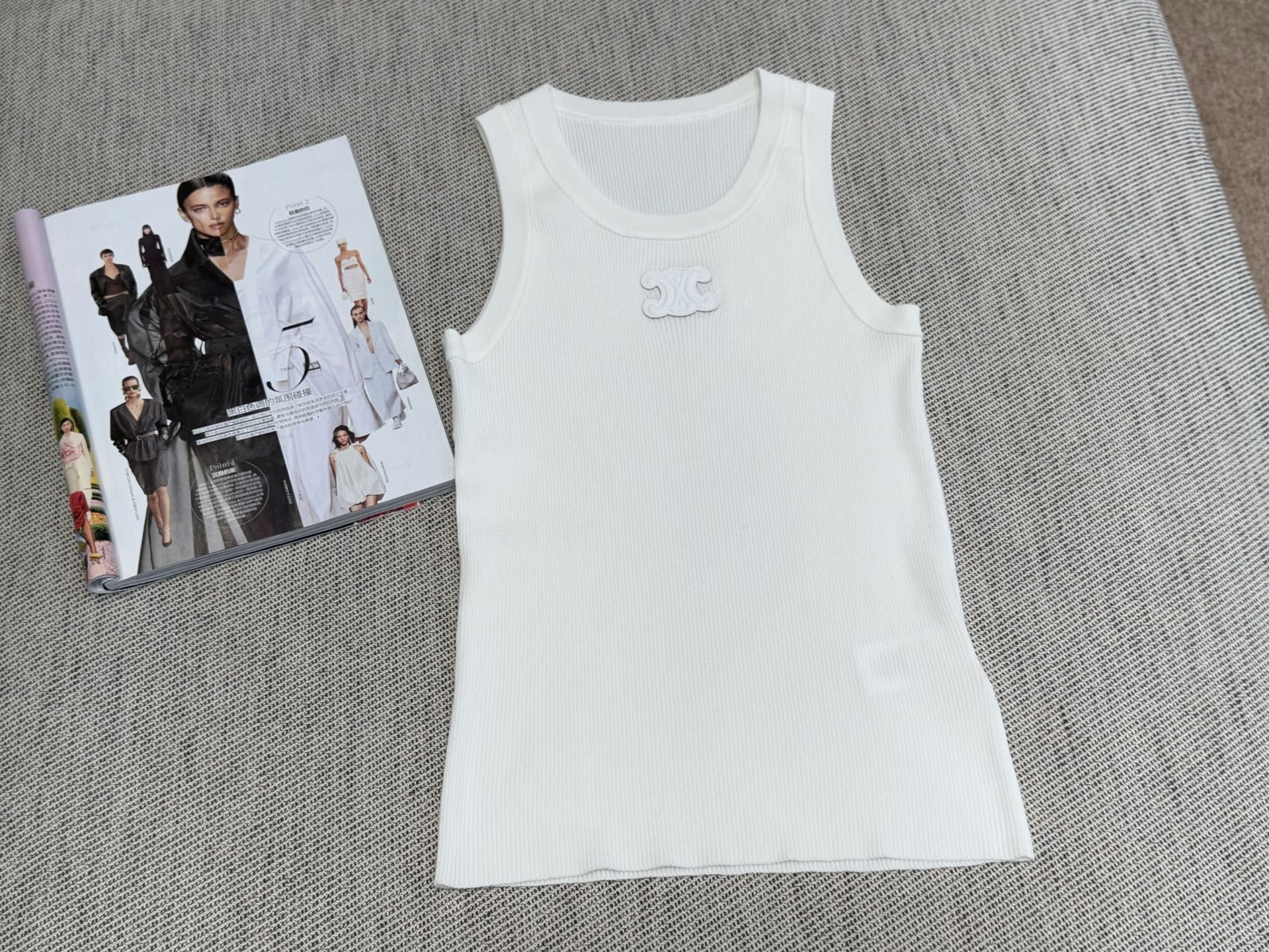 CELINE Celine Tank Top Tencel Fabric 232711