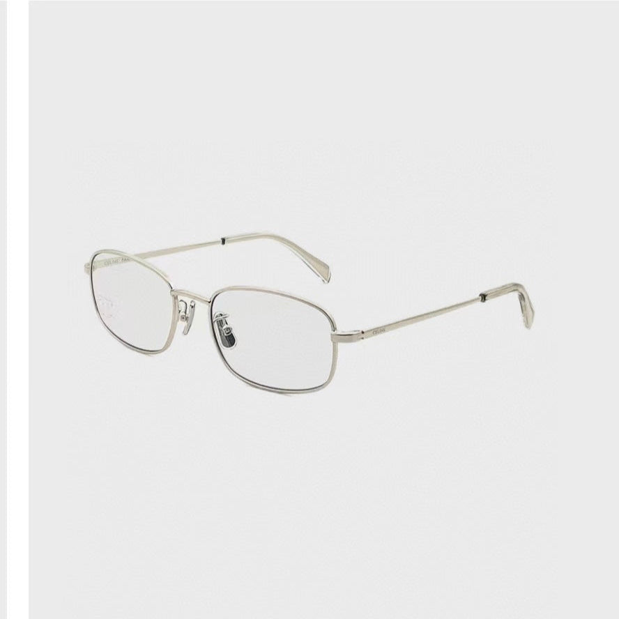 CELINE TRIOMPHE RHINESTONE SUNGLASS CL40285U IN METAL WITH CRYSTALS